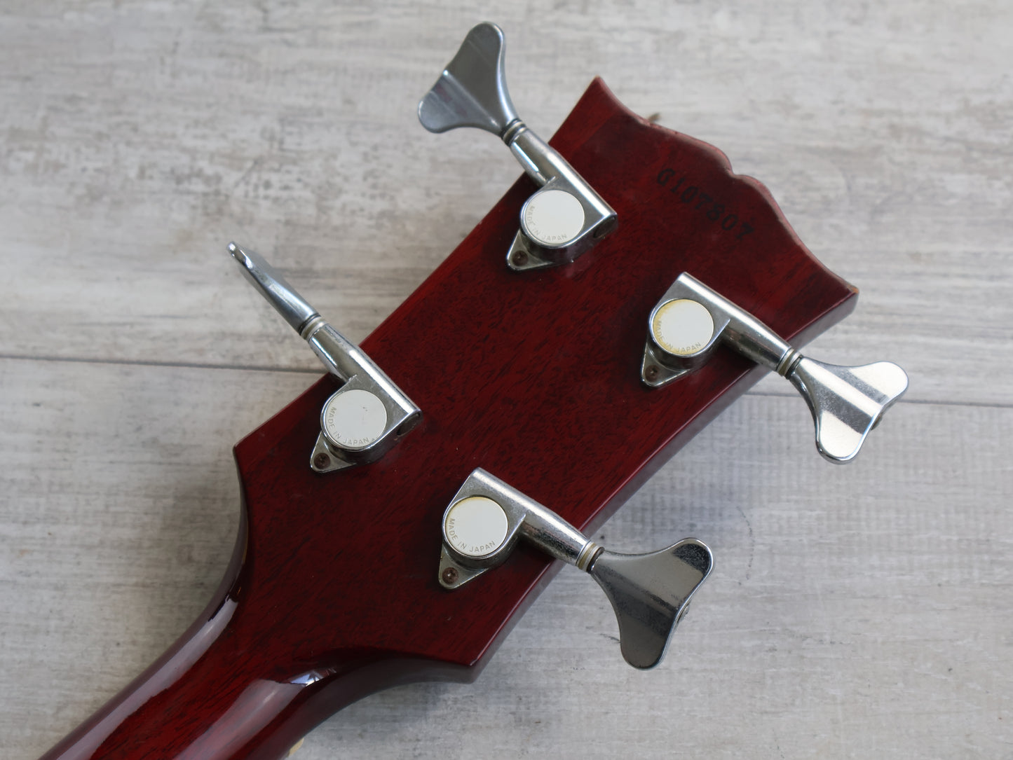 1991 Orville Japan (by Gibson) EB-3 SG Double Cutaway Bass (Heritage Cherry)