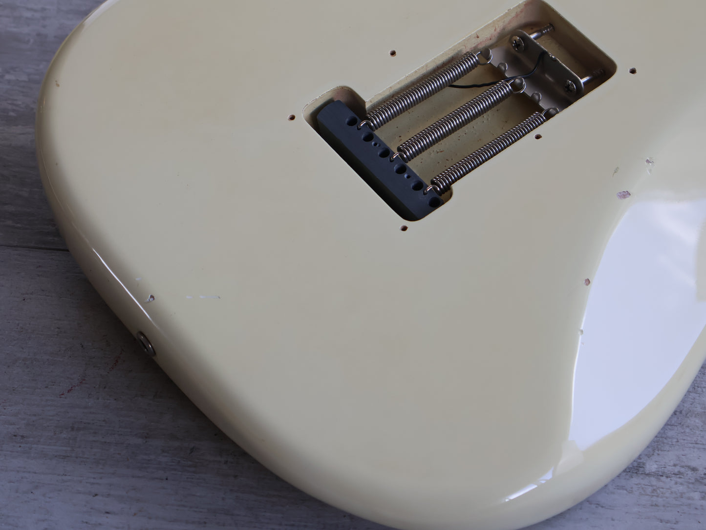 1996 Fender Japan ST72-145RB Ritchie Blackmore Scalloped Signature Stratocaster (Olympic White)