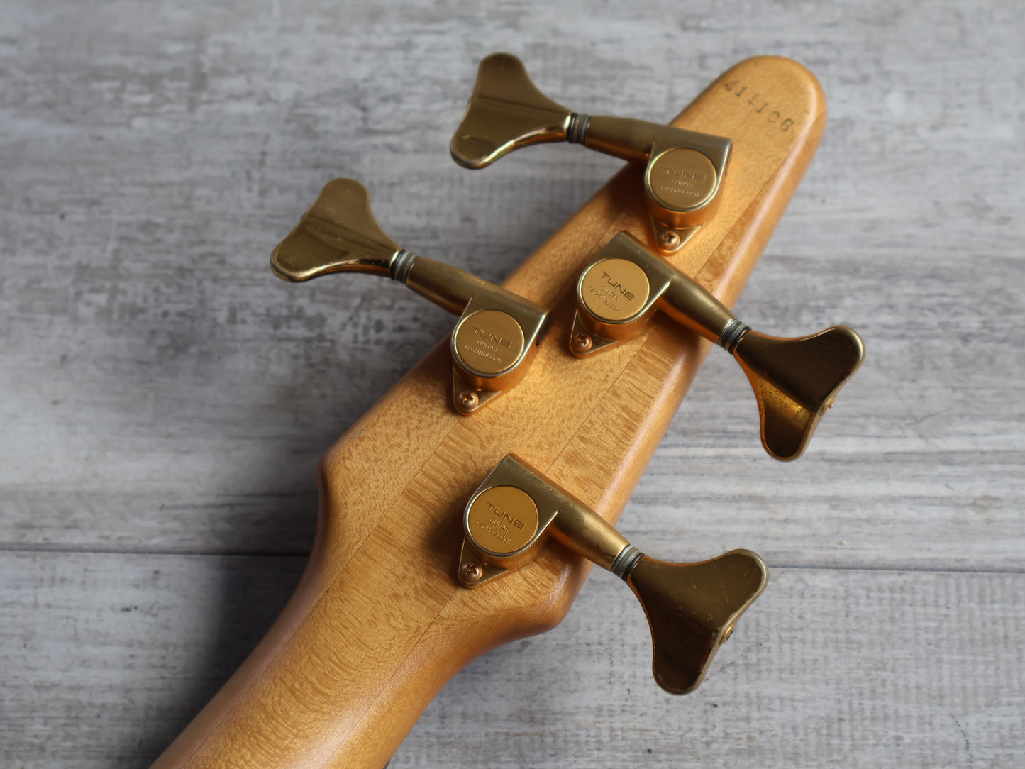 1980's TUNE "Bass Maniac" Japan TBC-4 25-Fret Bass Guitar (Natural Stain)