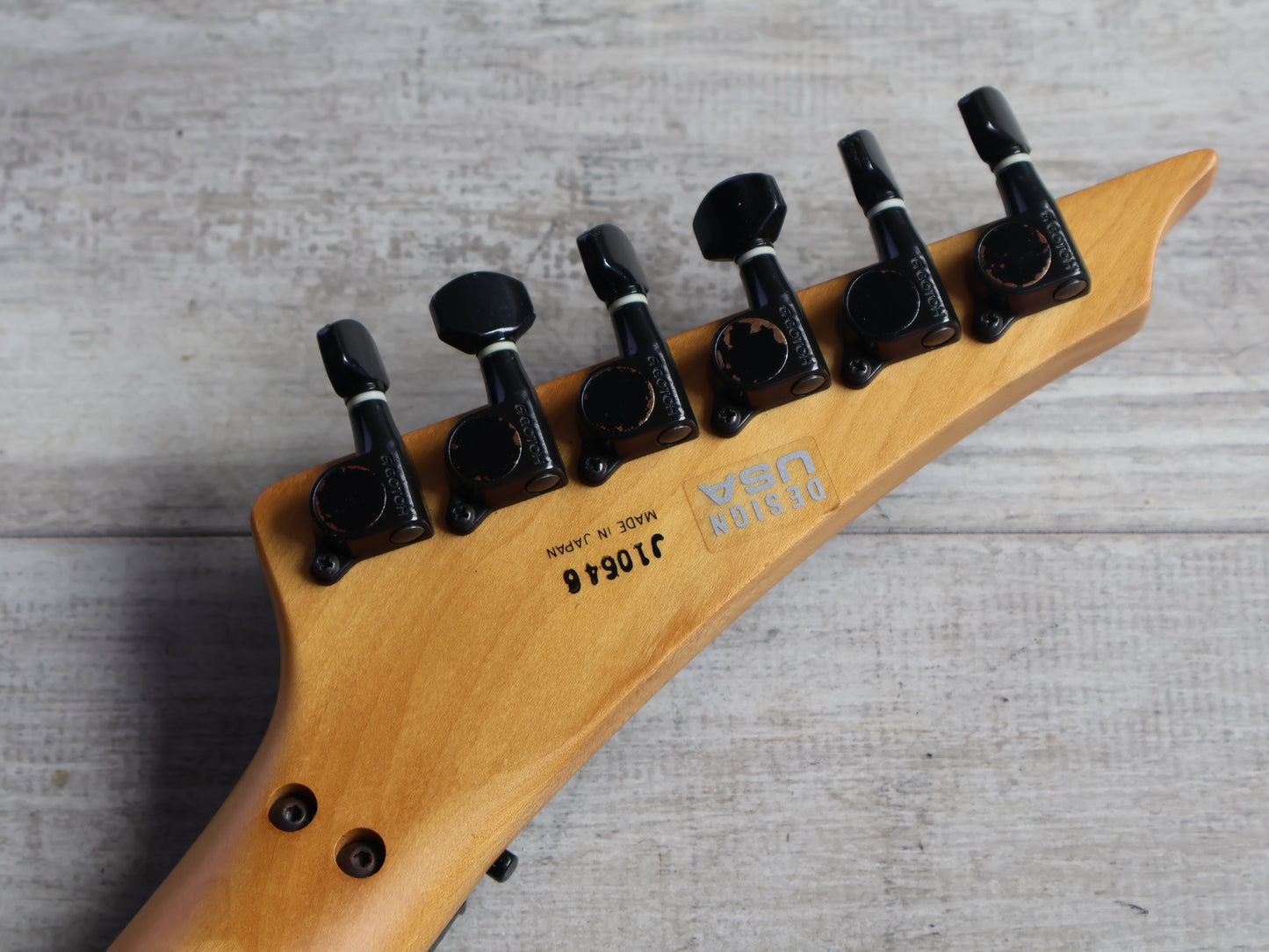 1991 Fender Heartfield Japan "Talon V" HSH Superstrat (Montego Black)