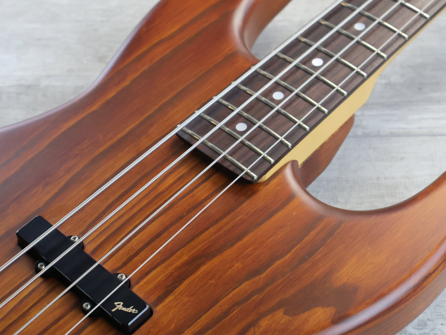 1990 Fender Japan JBR-1000 Pro Feel Jazz Bass (Matte Brown)