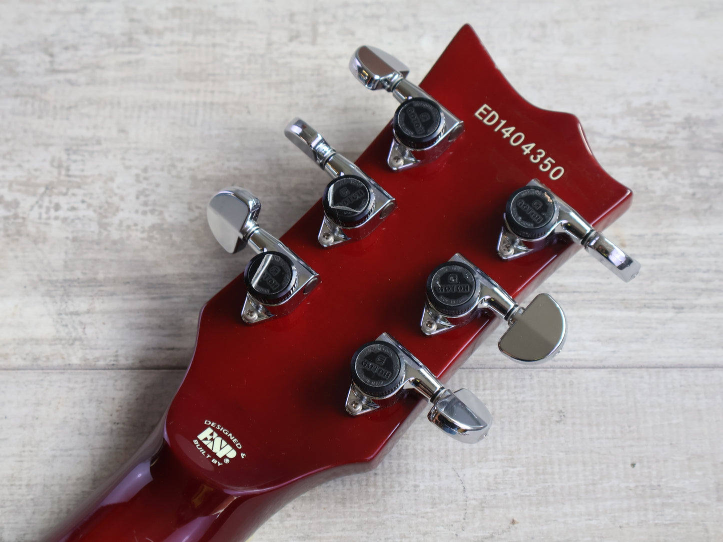 2014 Edwards (by ESP Japan) E-KT-135SQM Double Cutaway (Dark Cherry Sunburst)