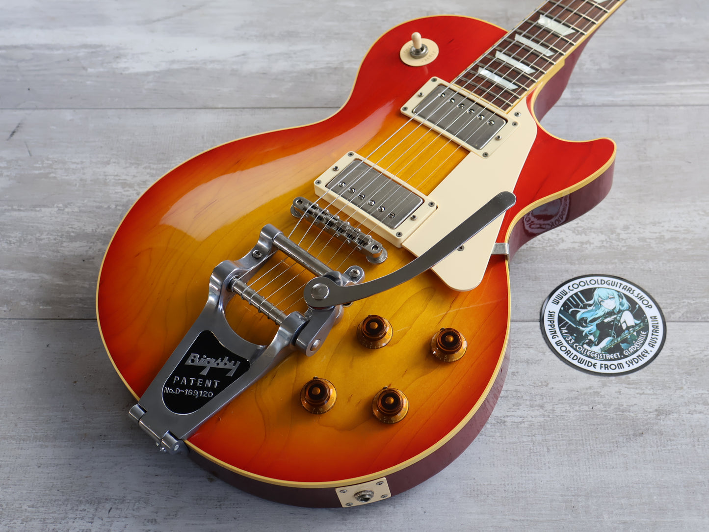 2005 Epiphone Japan LQ Series Limited Edition Les Paul Standard w/Bigsby (Cherry Sunburst))