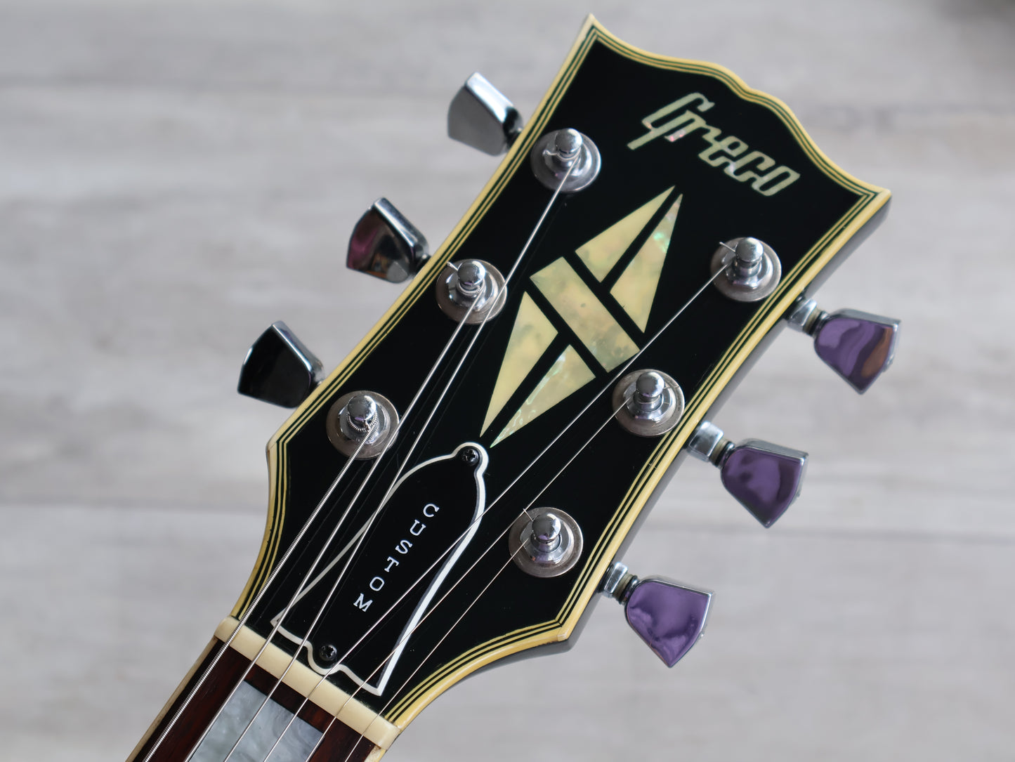 1978 Greco Japan EG-600PB Les Paul Custom 3PU Black Beauty (Ebony)