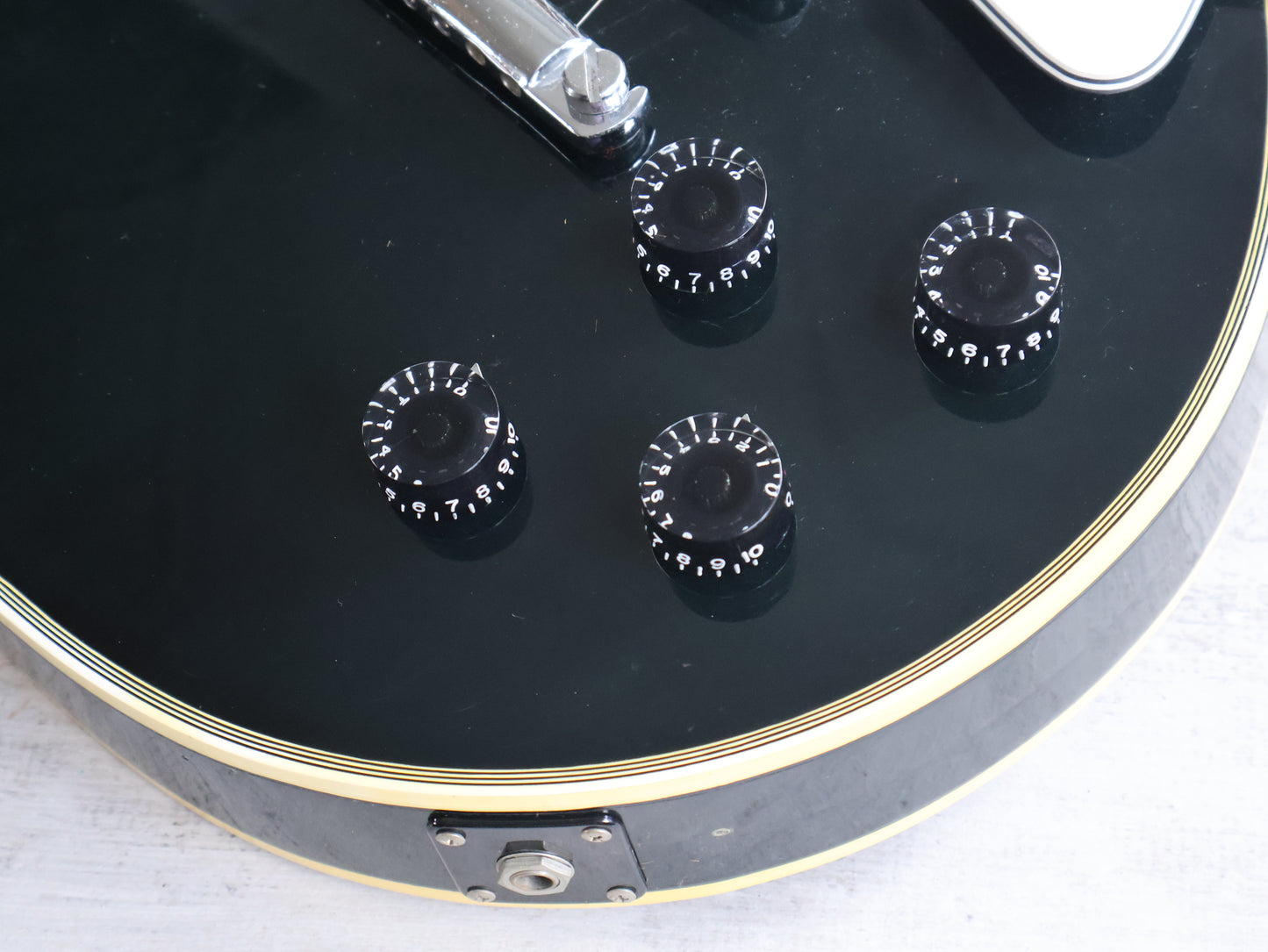 1978 Greco Japan EG-600PB Les Paul Custom 3PU Black Beauty (Ebony)