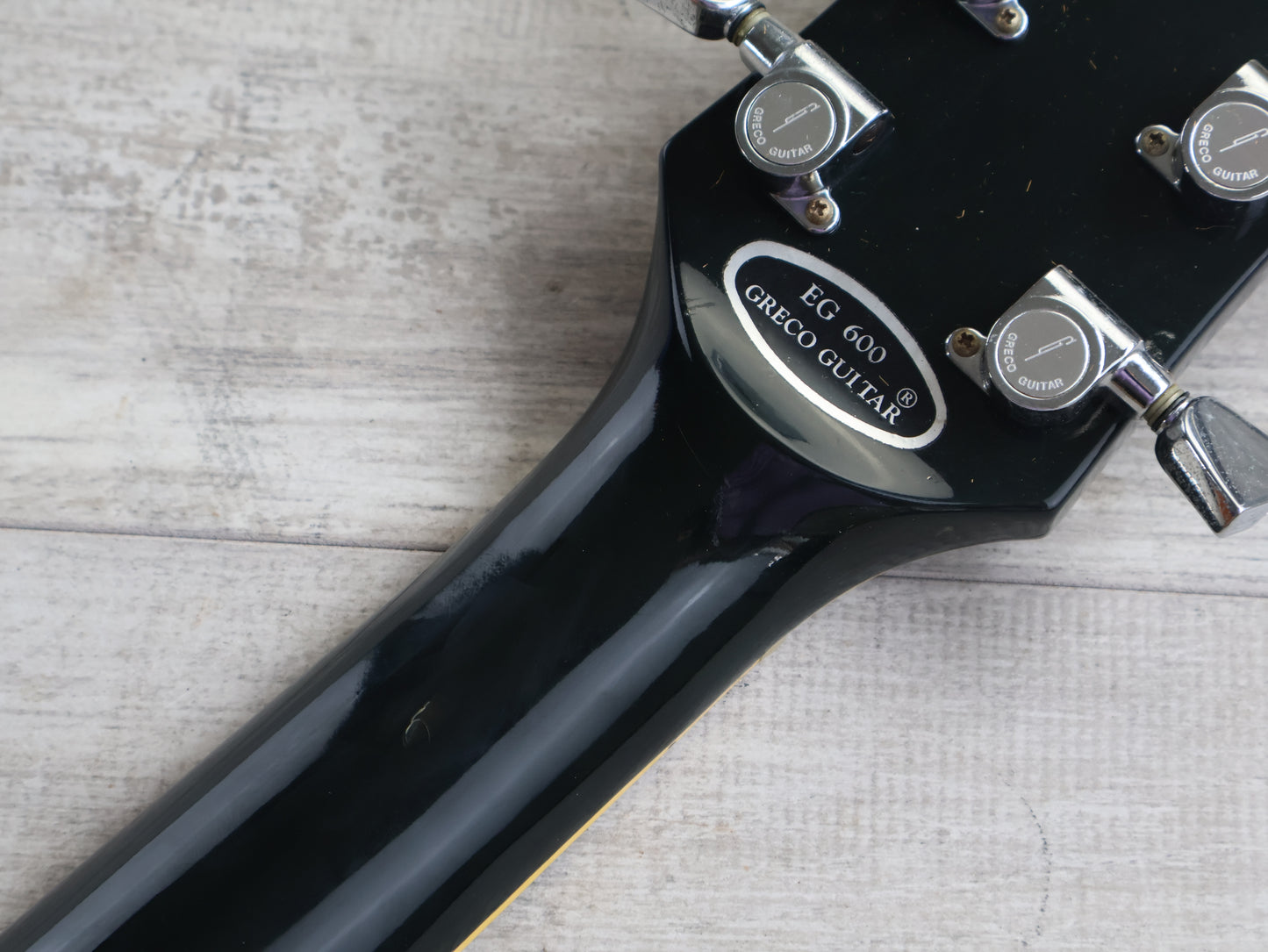 1978 Greco Japan EG-600PB Les Paul Custom 3PU Black Beauty (Ebony)