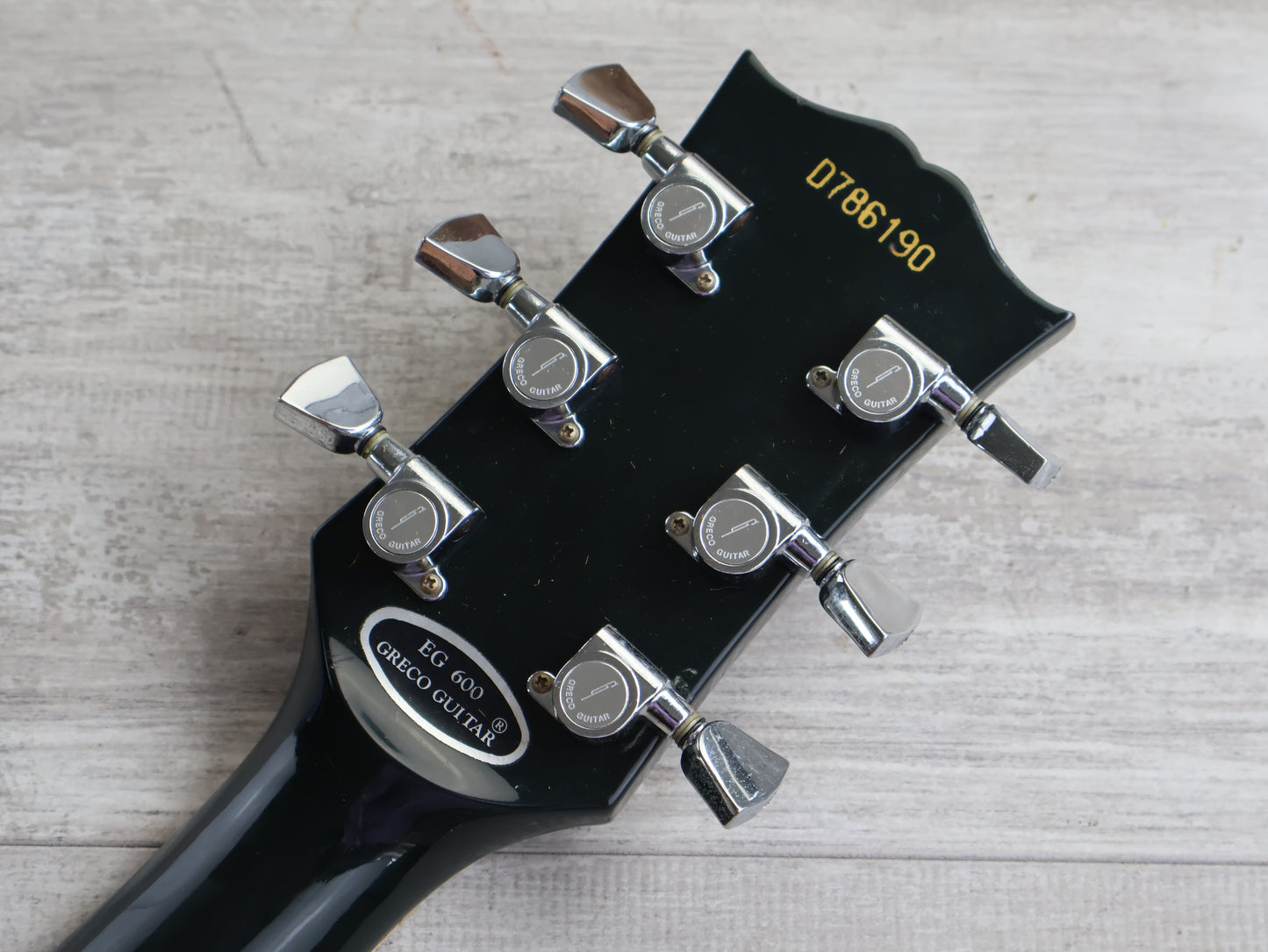 1978 Greco Japan EG-600PB Les Paul Custom 3PU Black Beauty (Ebony)