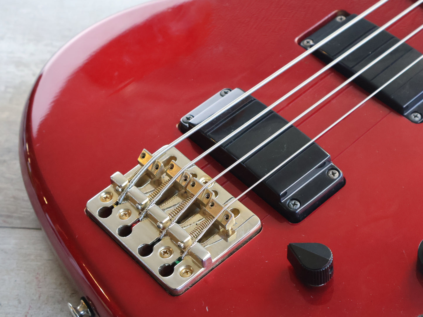 1983 Aria Pro II Japan SB Elite-II Electric Bass (Deep Red Metallic)