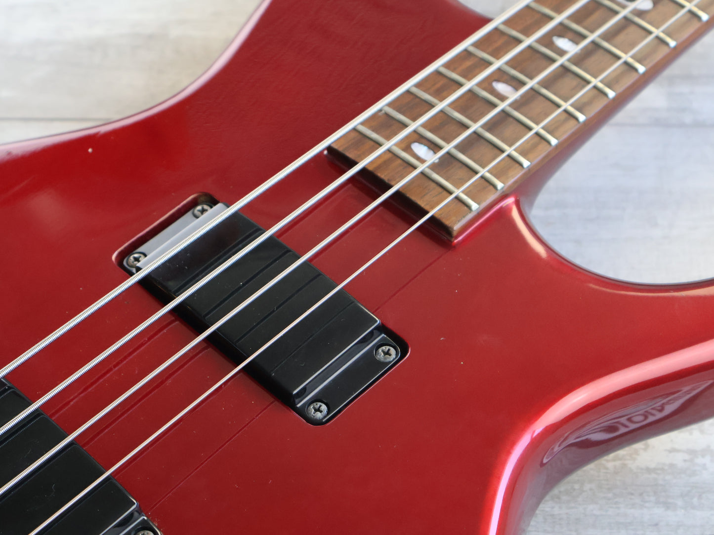 1983 Aria Pro II Japan SB Elite-II Electric Bass (Deep Red Metallic)