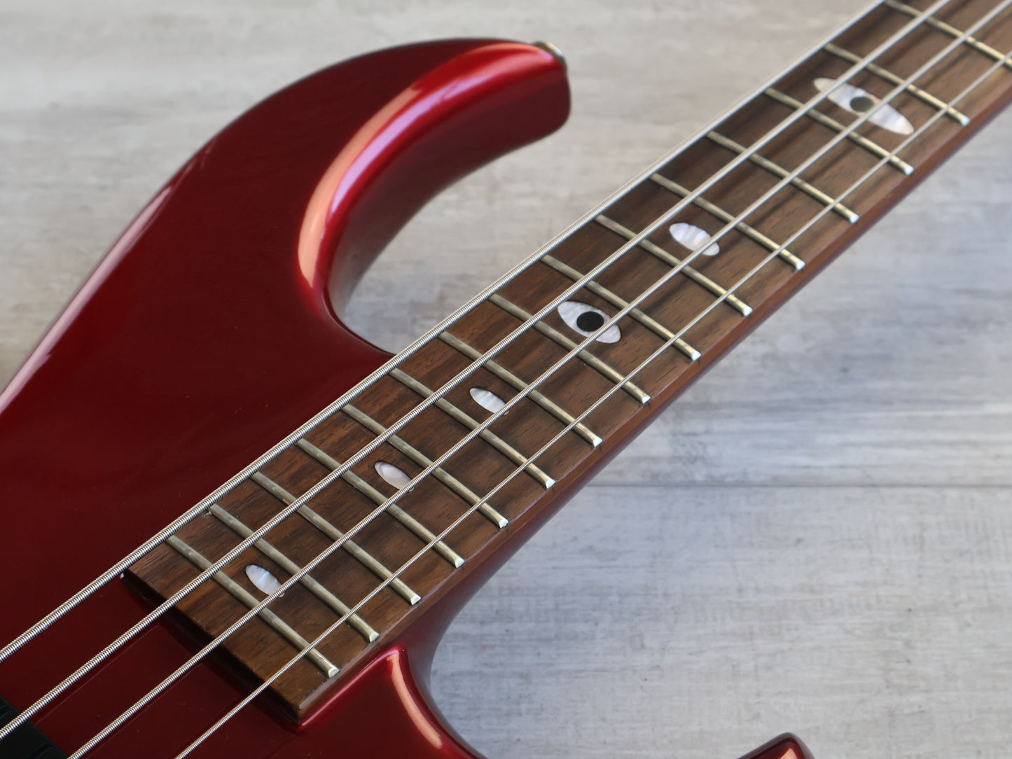 1983 Aria Pro II Japan SB Elite-II Electric Bass (Deep Red Metallic)