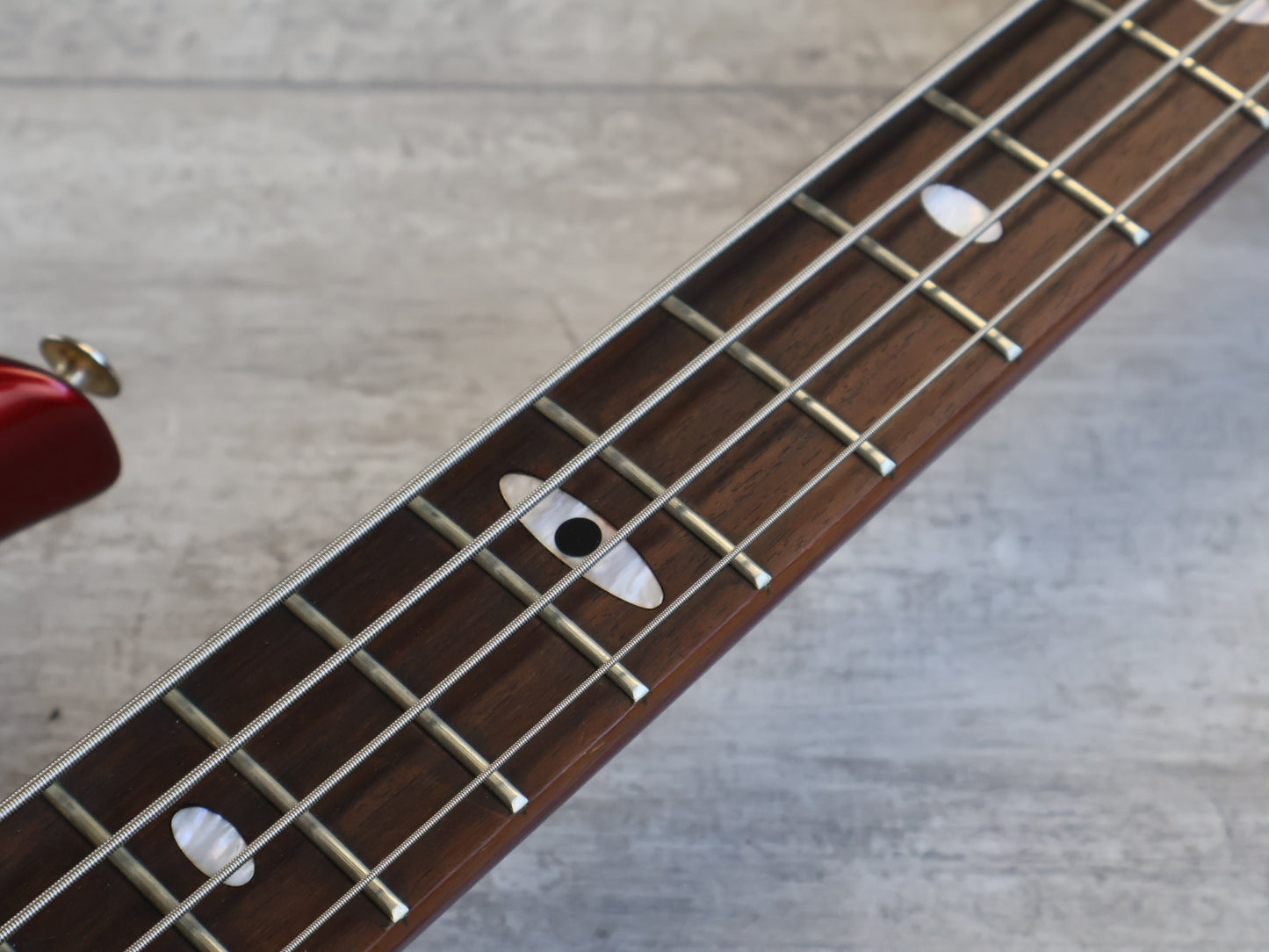 1983 Aria Pro II Japan SB Elite-II Electric Bass (Deep Red Metallic)
