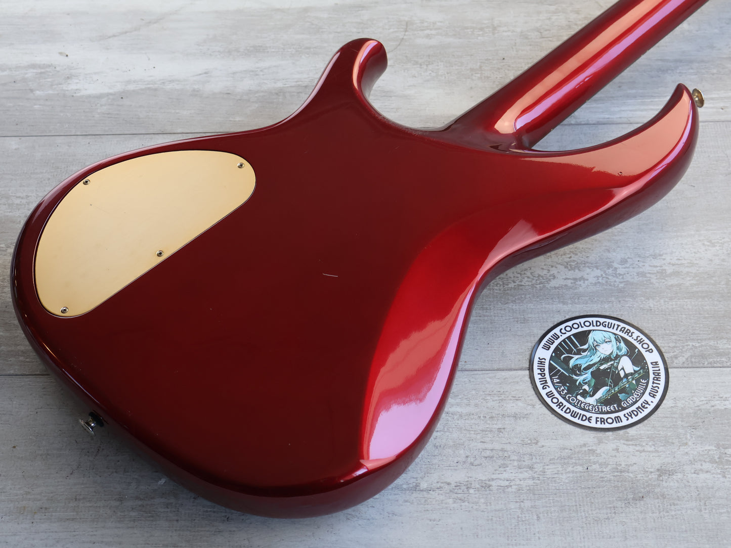 1983 Aria Pro II Japan SB Elite-II Electric Bass (Deep Red Metallic)