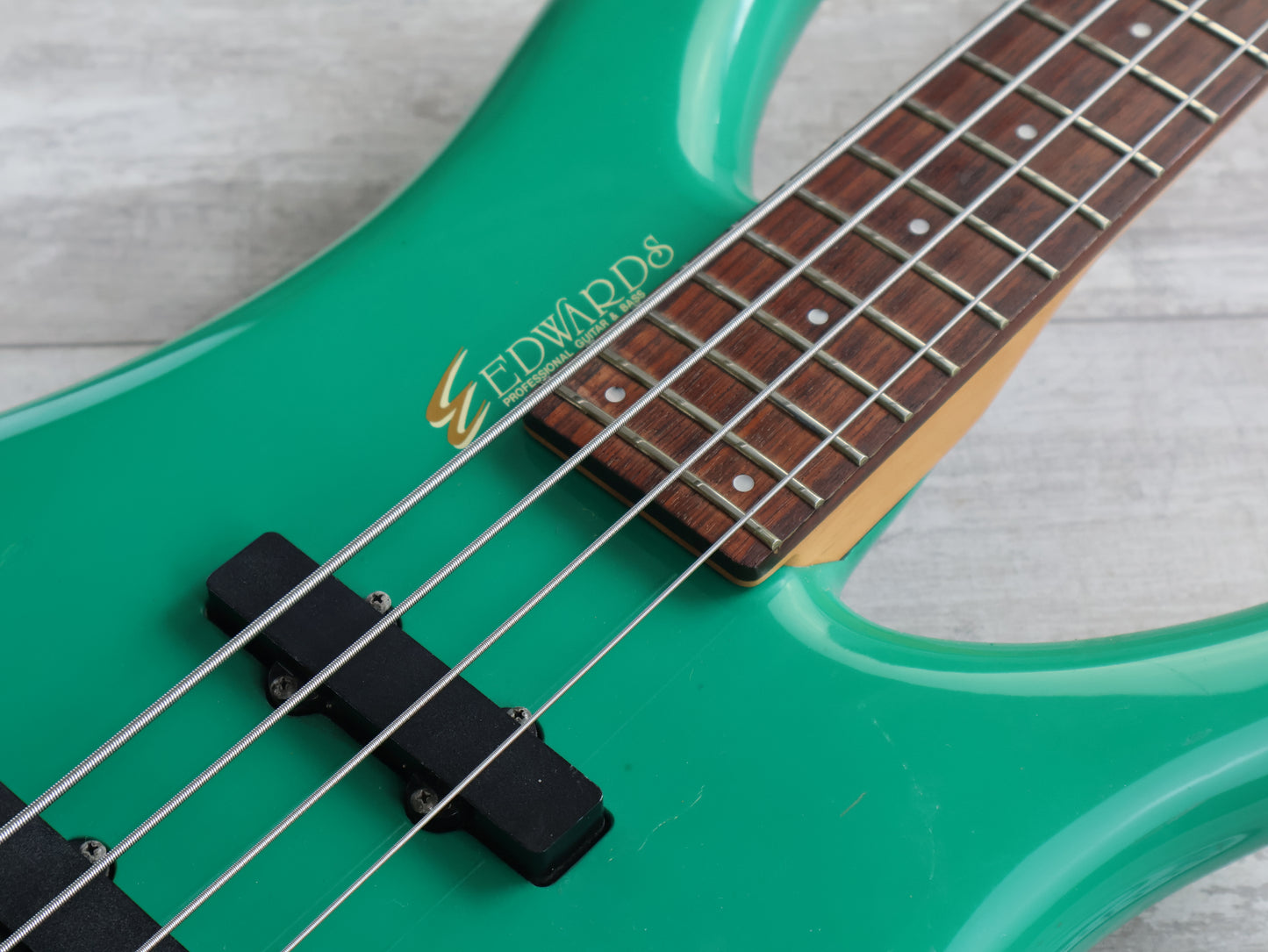1990's Edwards (by ESP Japan) HEB-95 Kuroyume Artist Model Bass (Green)