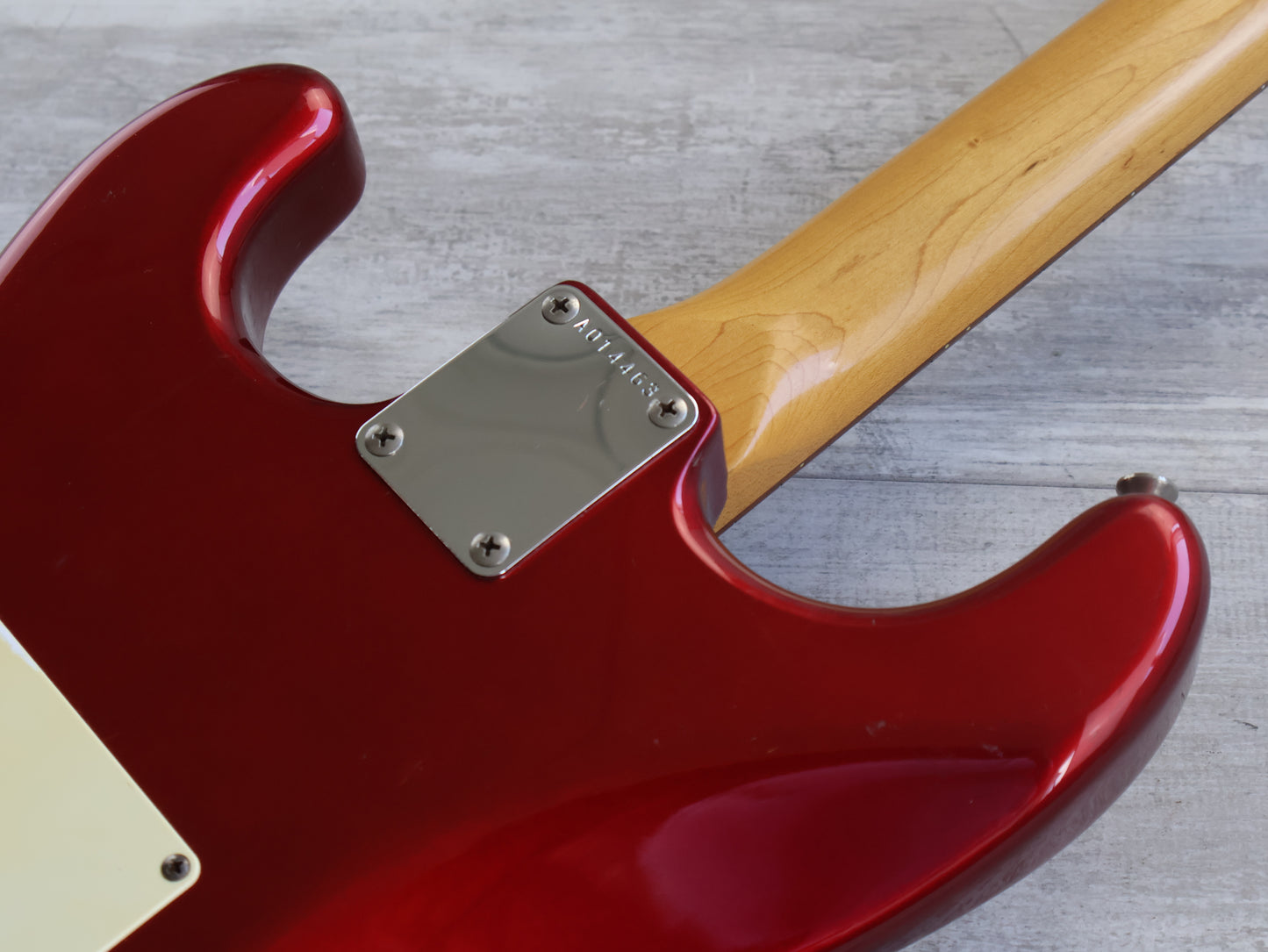 1985 Squier Japan ST314-60 Contemporary Series Medium Scale Stratocaster (Candy Apple Red)