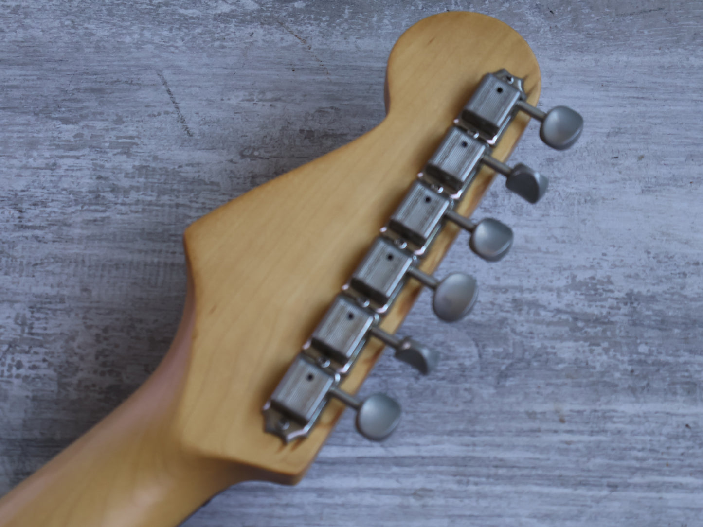 1989 Schecter Japan "East Series" HSS Stratocaster (Transparent Turquoise)