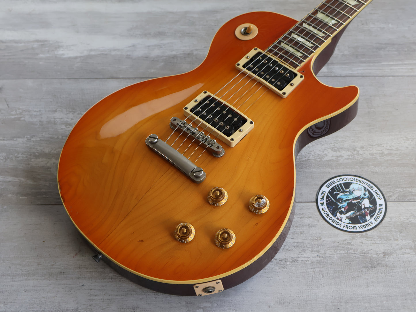 1998 Epiphone Japan LPS-80 Les Paul Standard (Plaintop Amber)