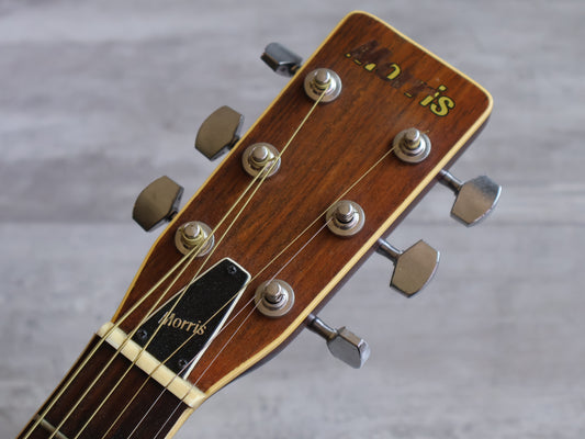 1980's Morris F-20 Japanese Vintage Acoustic Guitar (Natural)
