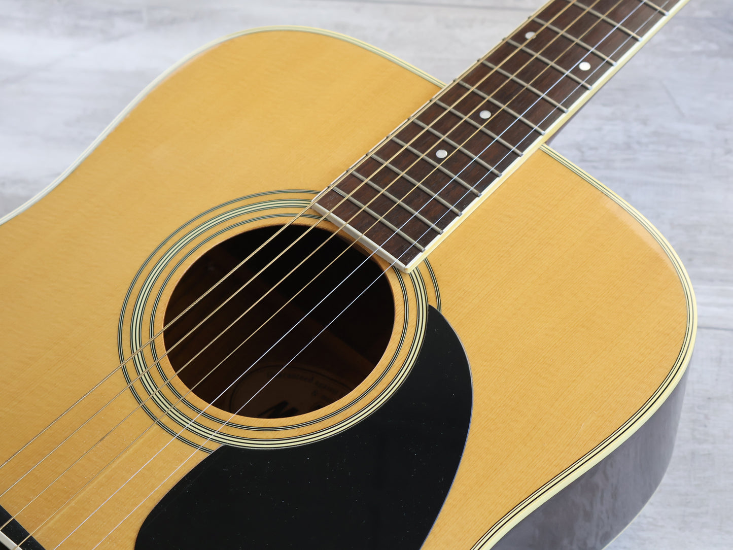 1980's Morris W-20 Japanese Vintage Acoustic Dreadnought Guitar (Natural)