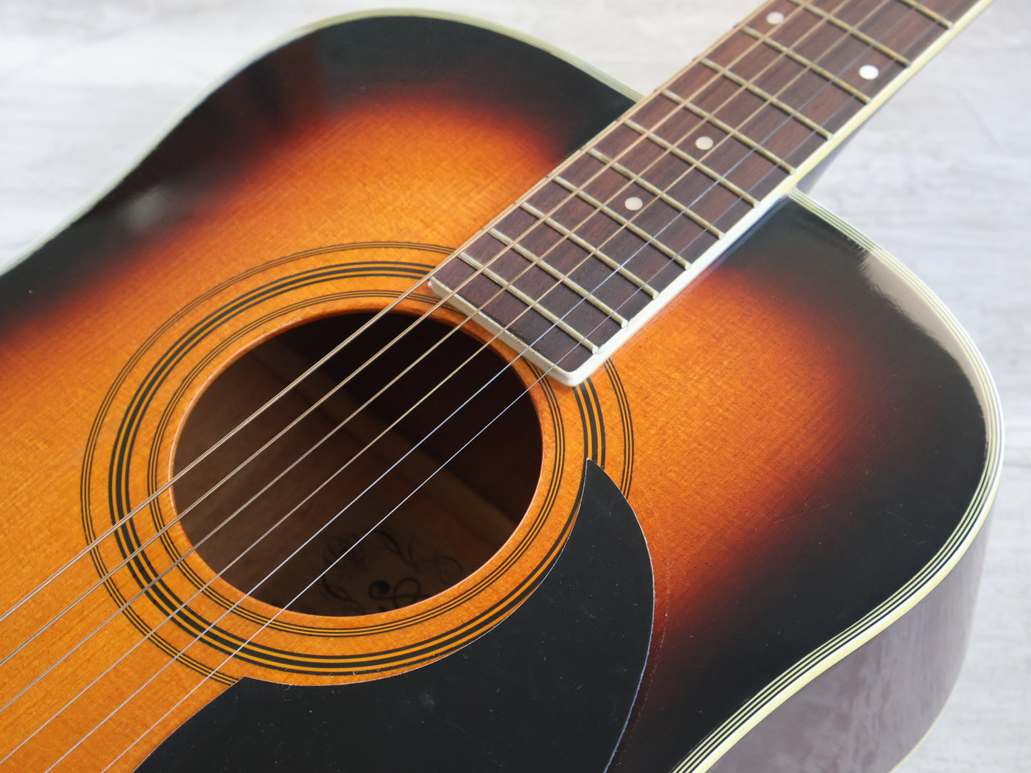 1990's Aria ADW-250BS Dreadnought Acoustic (Sunburst)
