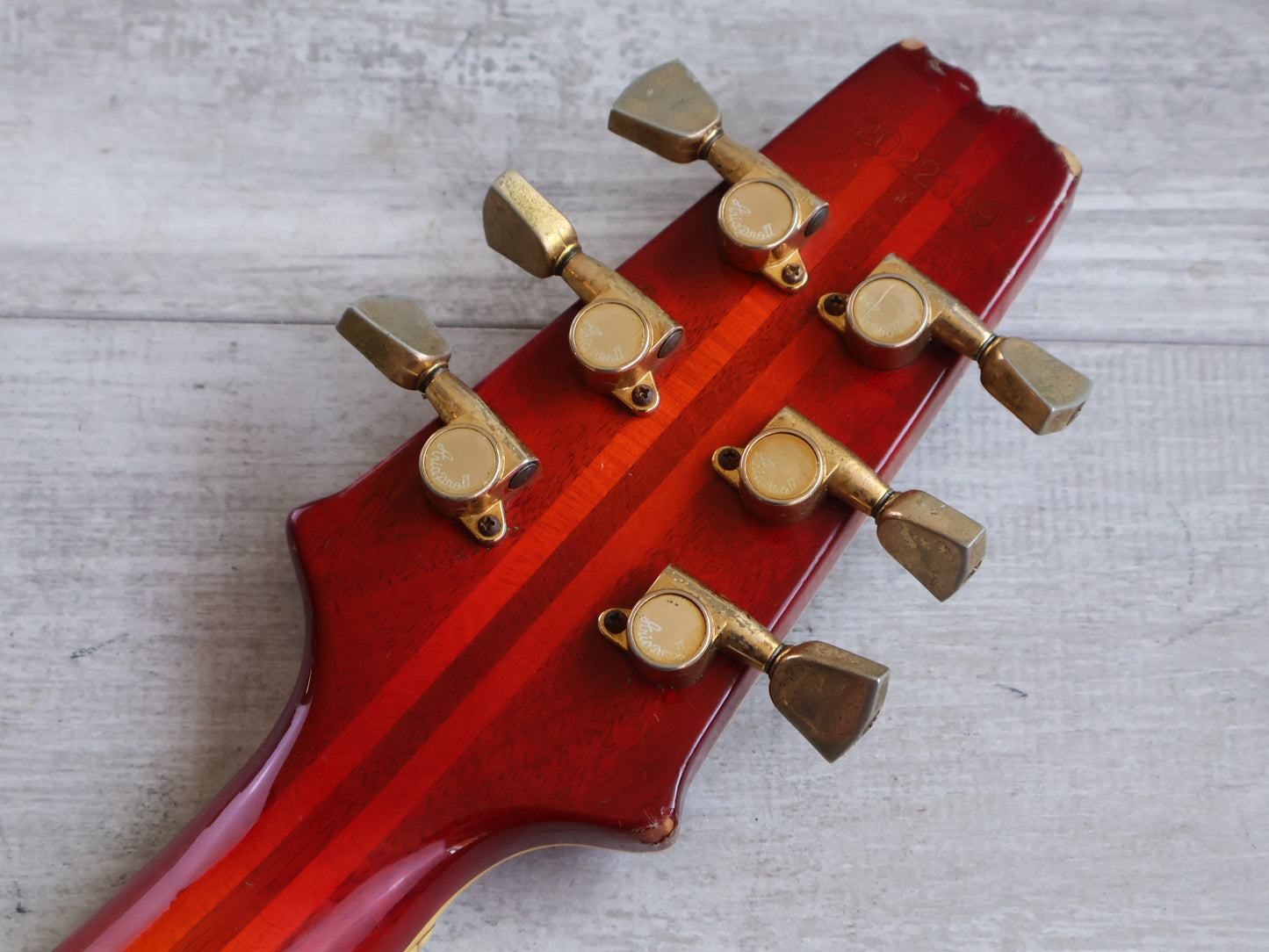 1982 Aria Pro II Japan PE-R100 Single Cutaway (Cherry Sunburst)