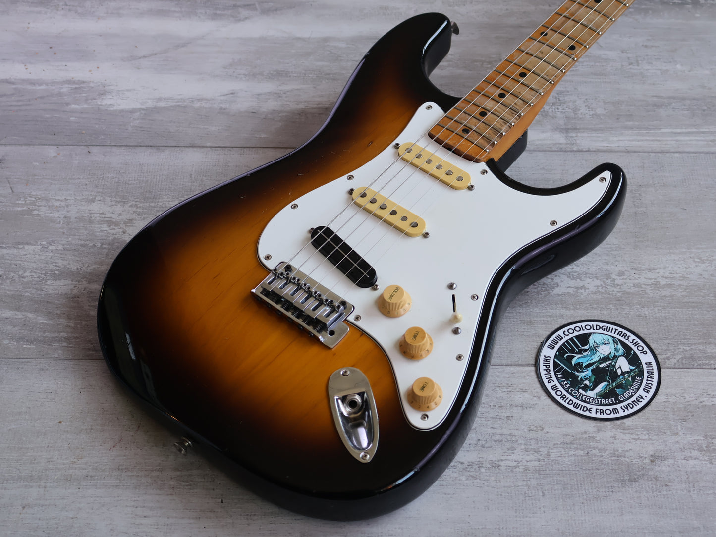 1983 Tokai ST-60 Goldstar Sound '54 Reissue S-Style (Brown Sunburst)