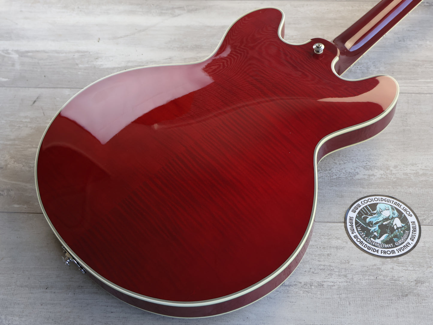 2003 Greco Japan GAS-130 Semi Hollowbody (Cherry Red)