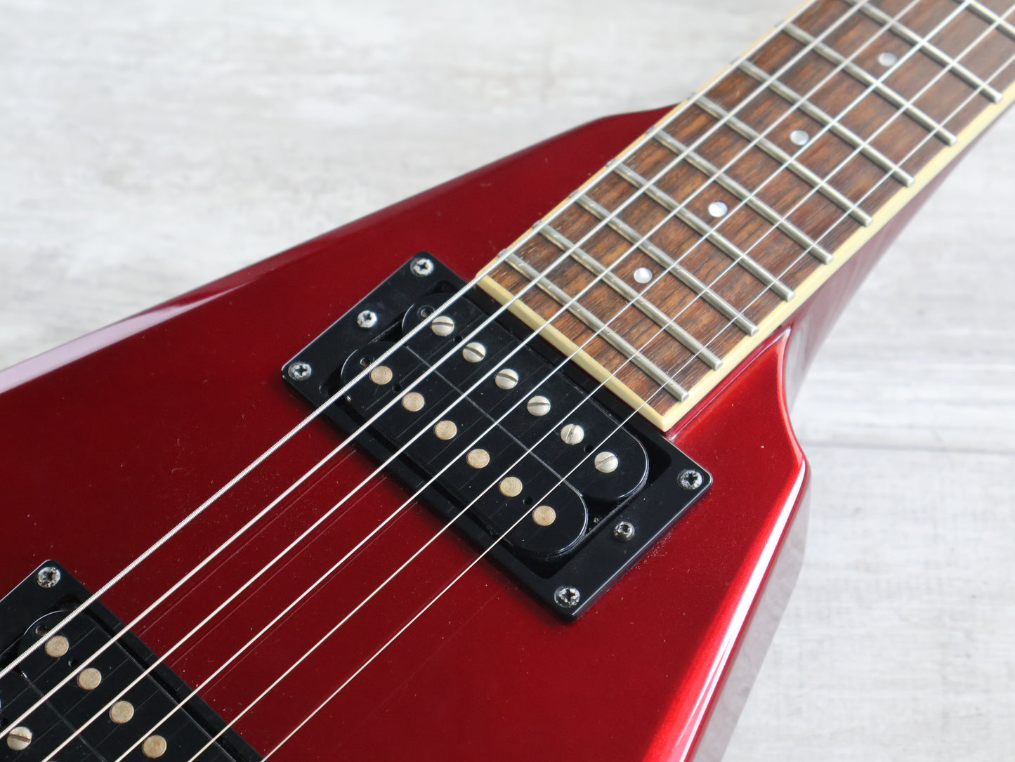 2012 Grassroots G-RV-55 Rhoads Flying V (Candy Apple Red)