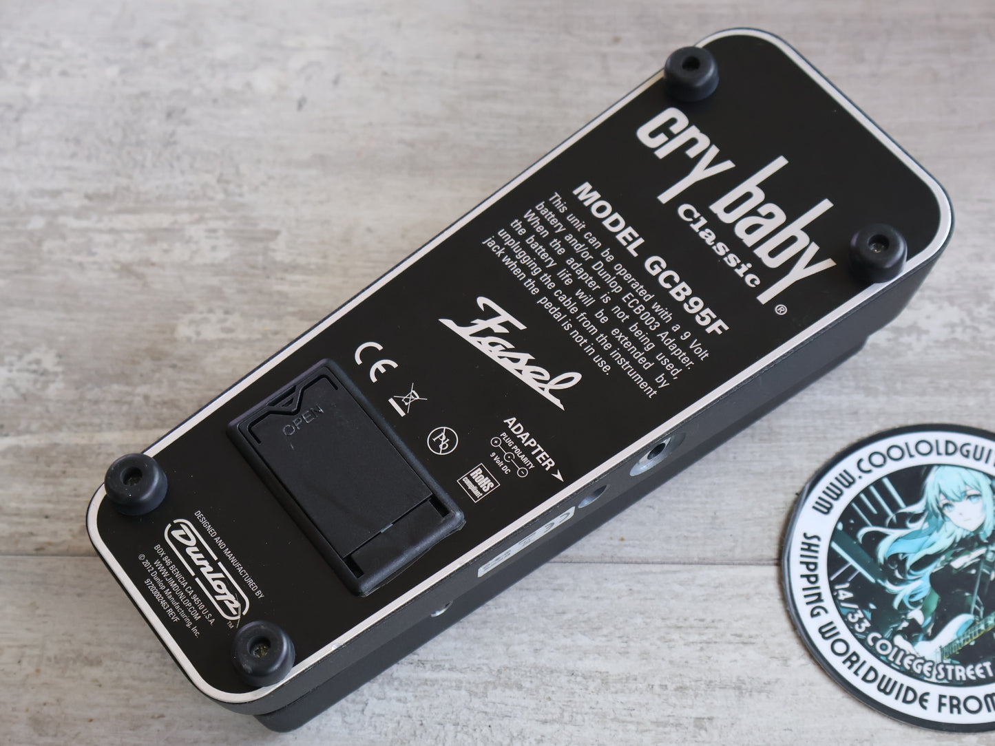 Dunlop GCB95F Classic Cry Baby Wah Pedal