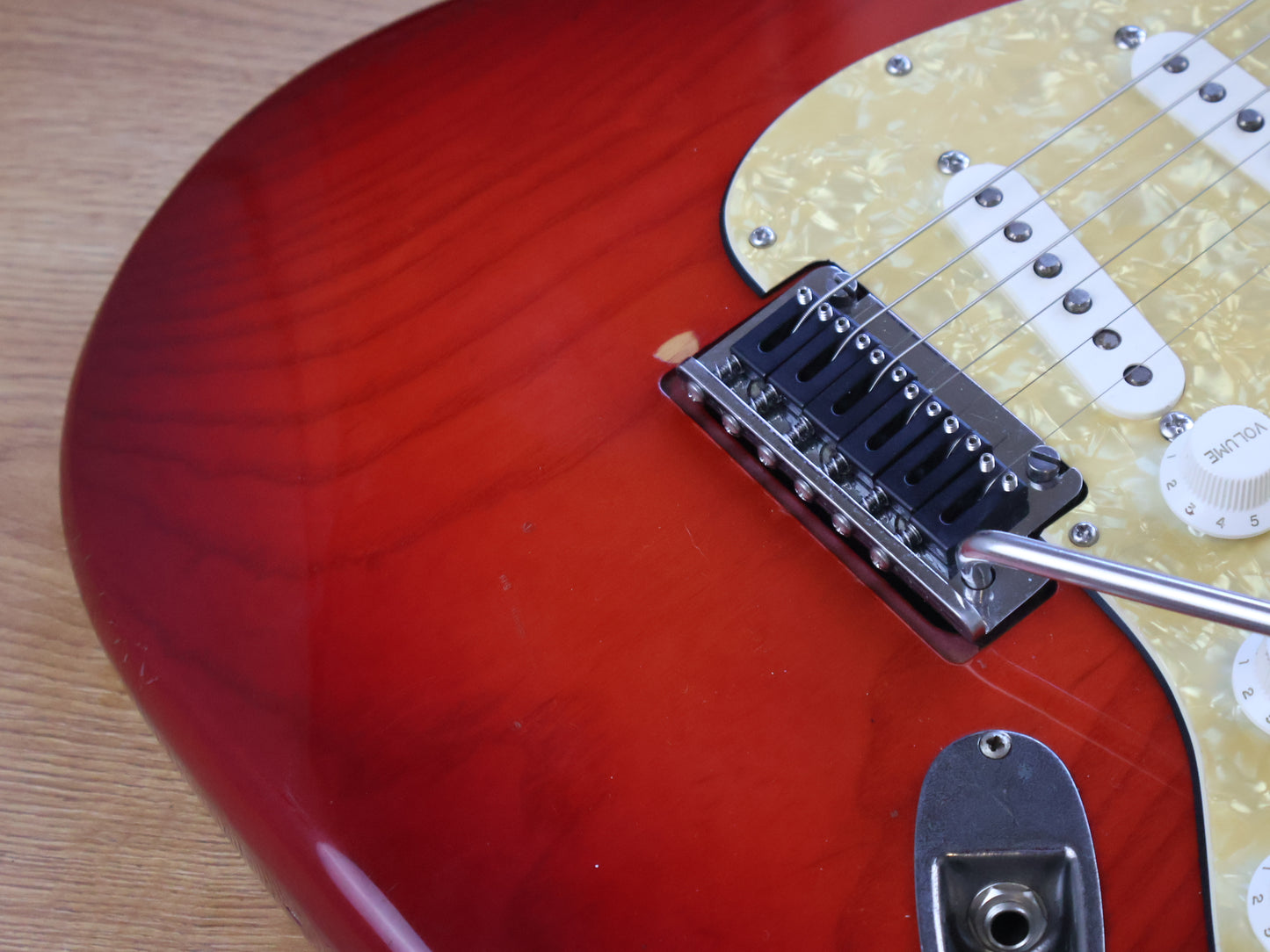Fender Japan "Shredders Delight" Scalloped Stratocaster (Transparent Red)