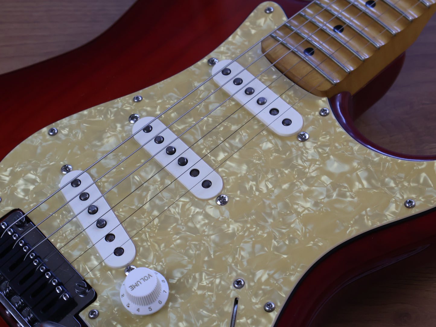 Fender Japan "Shredders Delight" Scalloped Stratocaster (Transparent Red)