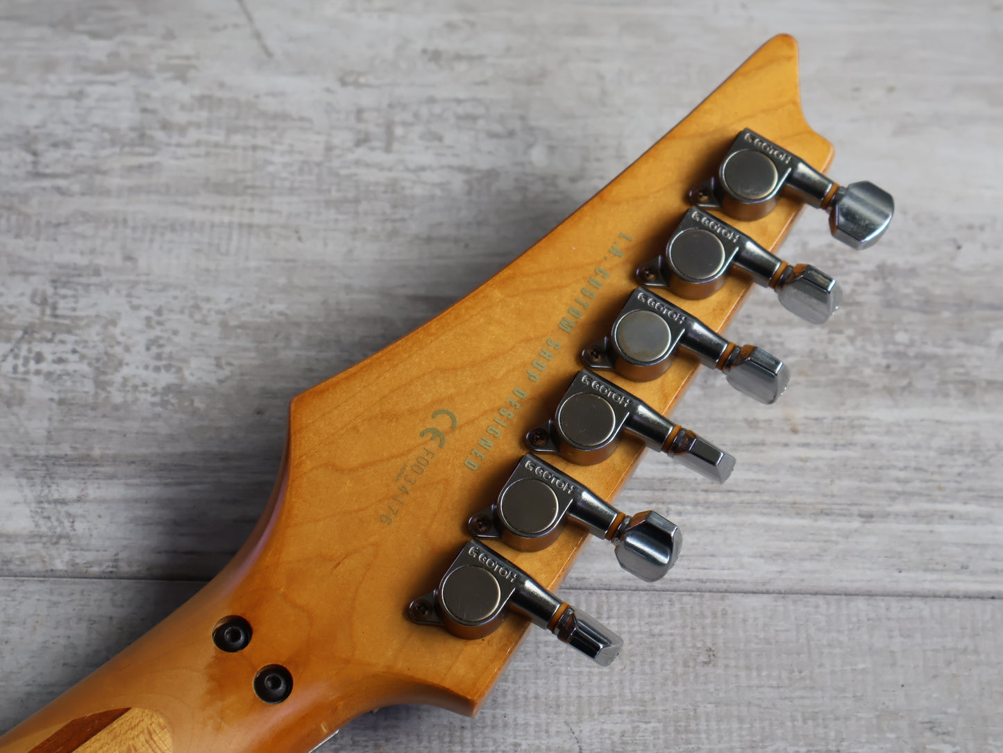 2000 Ibanez Japan RG6CSD1 J-Custom "LA Custom Shop" Superstrat w/EMG (Black Flat)