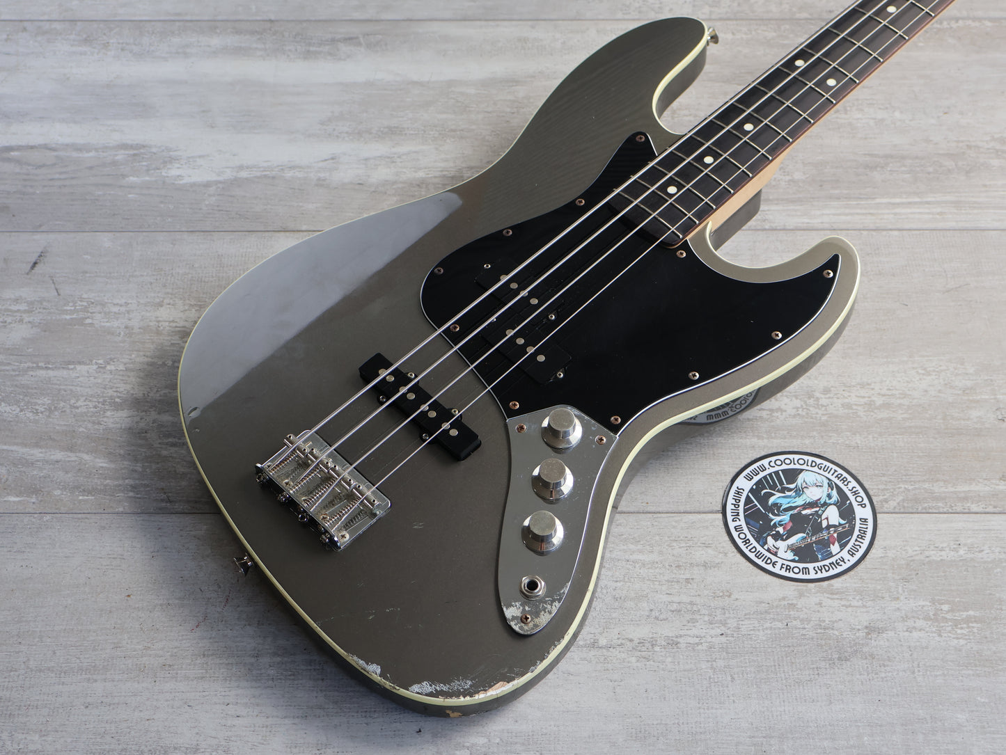 2010 Fender Japan Aerodyne PJ Jazz Bass (Dolphin Grey)