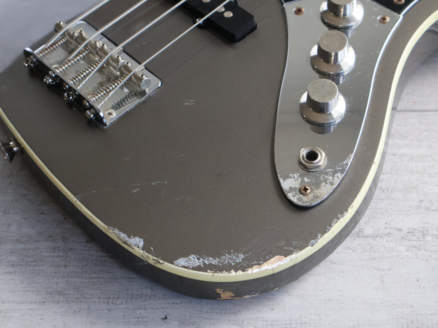 2010 Fender Japan Aerodyne PJ Jazz Bass (Dolphin Grey)