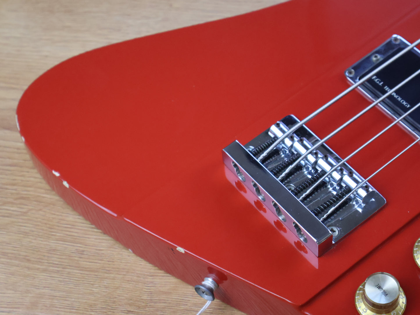 1987 Burny (by Fernandes Japan) TB-70 Thunderbird Bass (Fire Red)