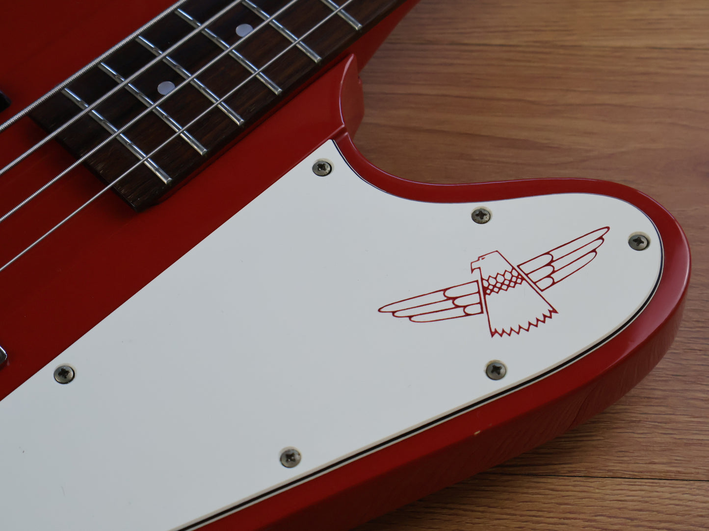 1987 Burny (by Fernandes Japan) TB-70 Thunderbird Bass (Fire Red)
