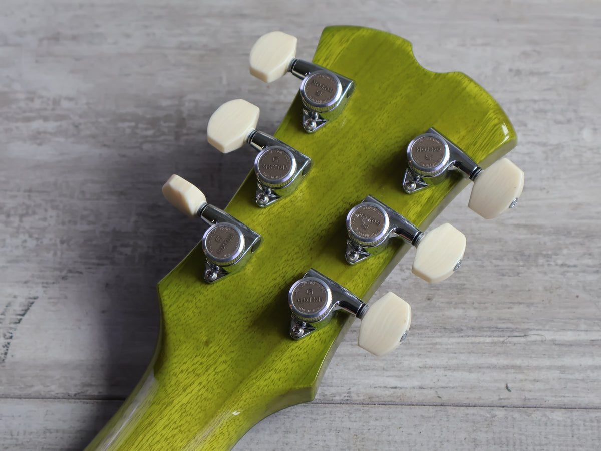 2020 Rabbit IS Japan USA-KO Korina SG Double Cutaway (Transparent Green)