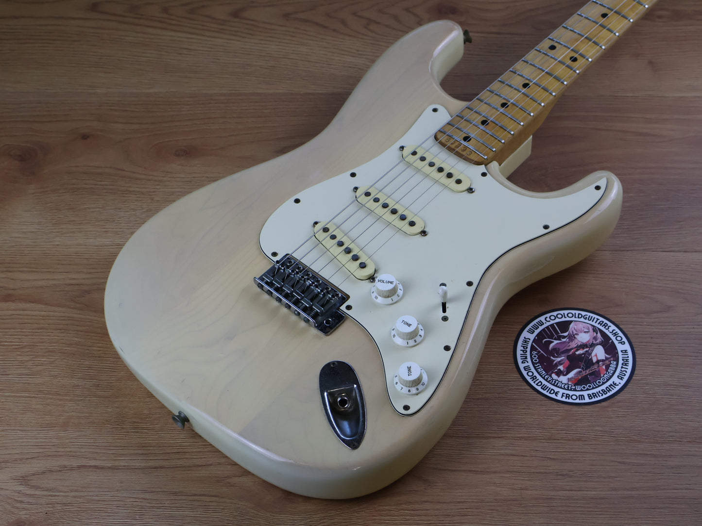 1975 Fernandes Burny FST-60 Stratocaster (Transparent Vintage White)
