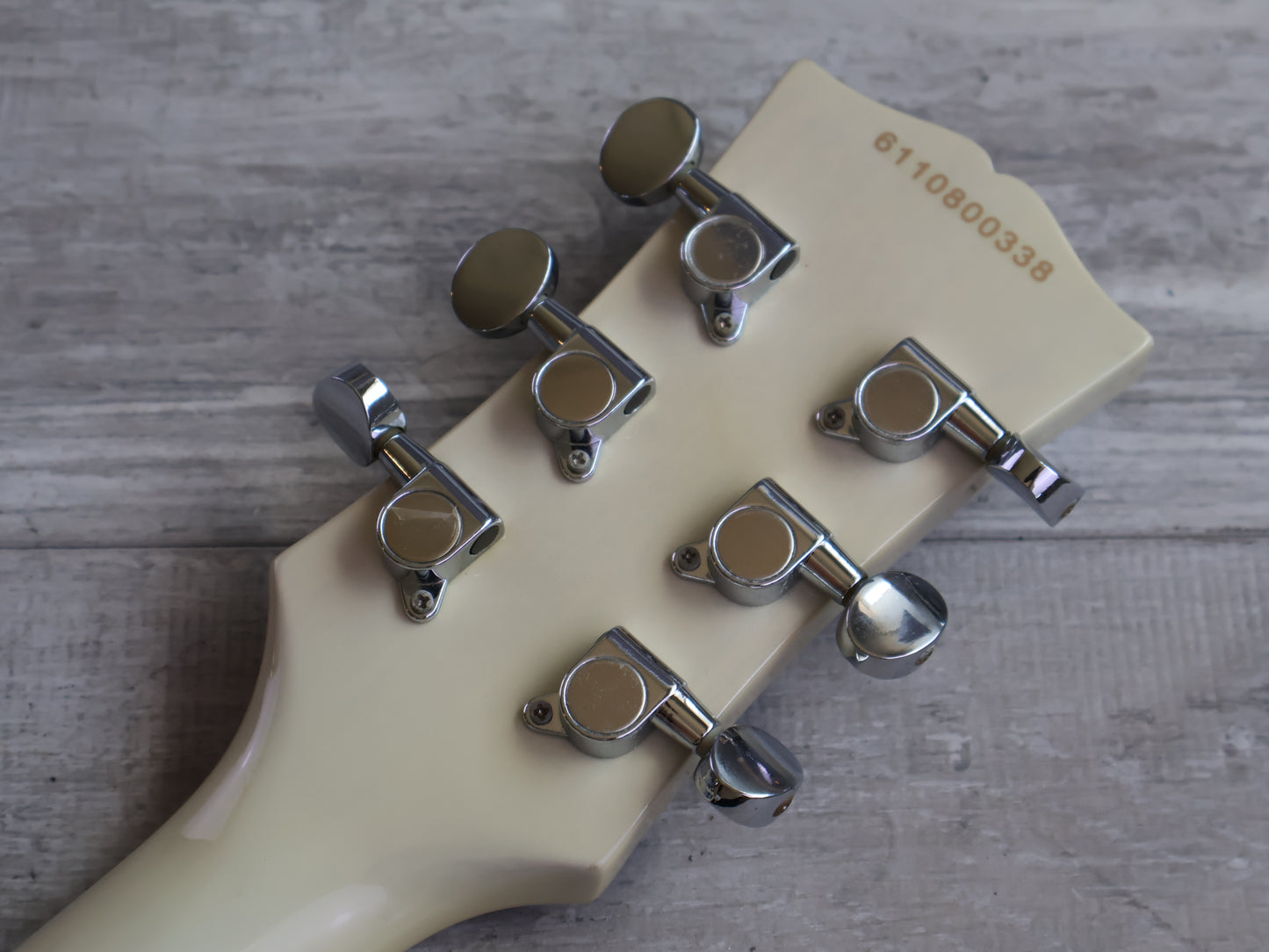 Blitz by Aria Pro II Leopard Les Paul Special w/Bigsby (White)