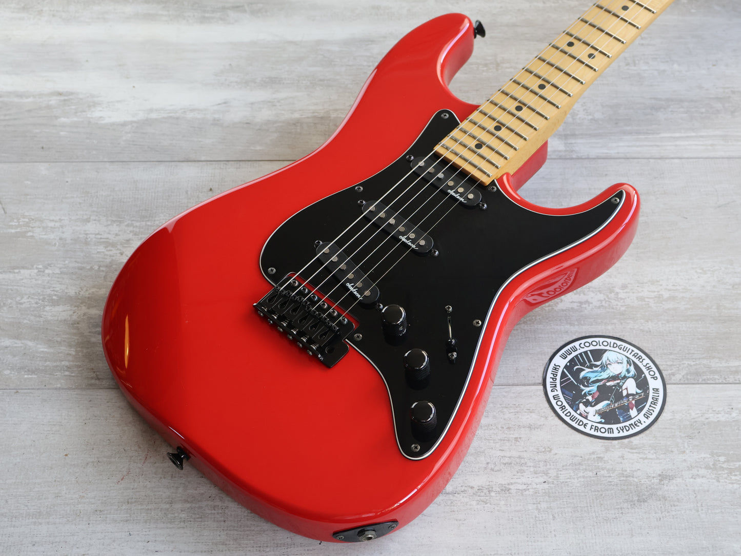 1988 Charvel Jackson Japan Model 1A SSS Superstrat (Gloss Red)