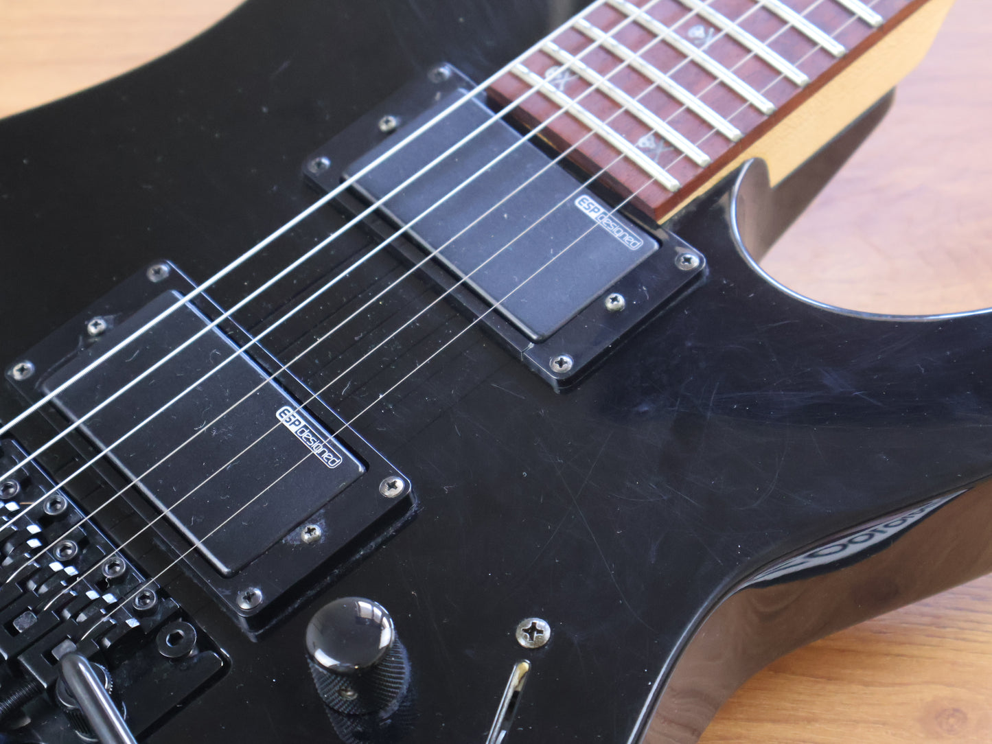 ESP LTD KH-202 Kirk Hammett Electric Guitar w/Floyd Rose (Black)