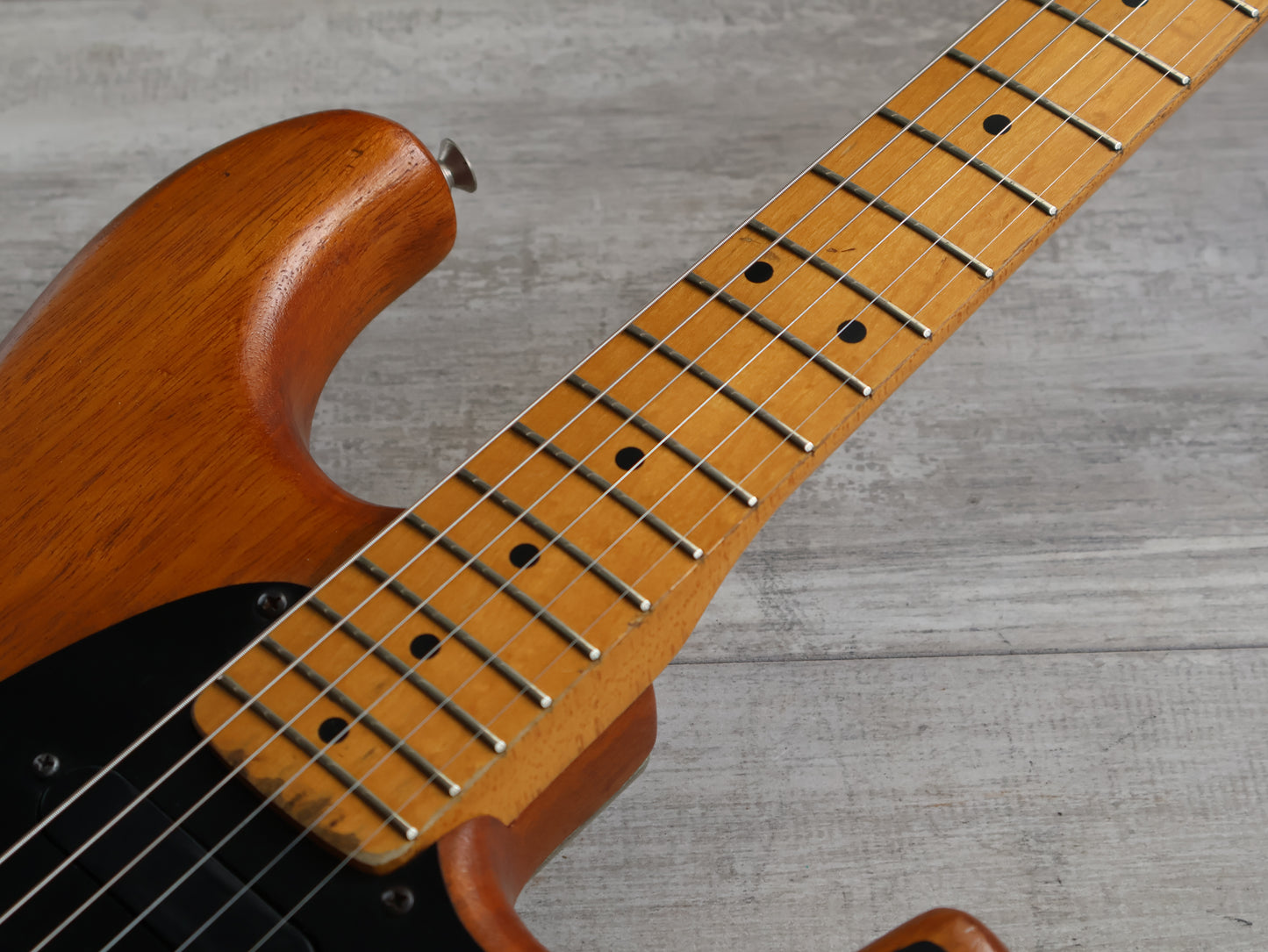 1981 Ibanez Japan BL70 Blazer Superstrat (Natural Mahogany)