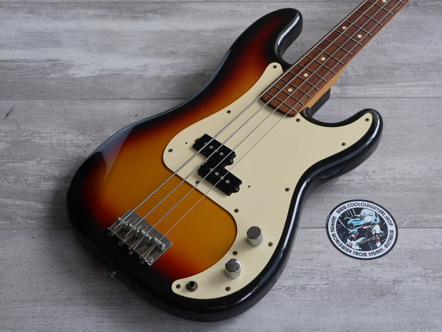 1994 Squier (by Fender Japan) SPB-33 Silver Series Precision Bass (Sunburst)
