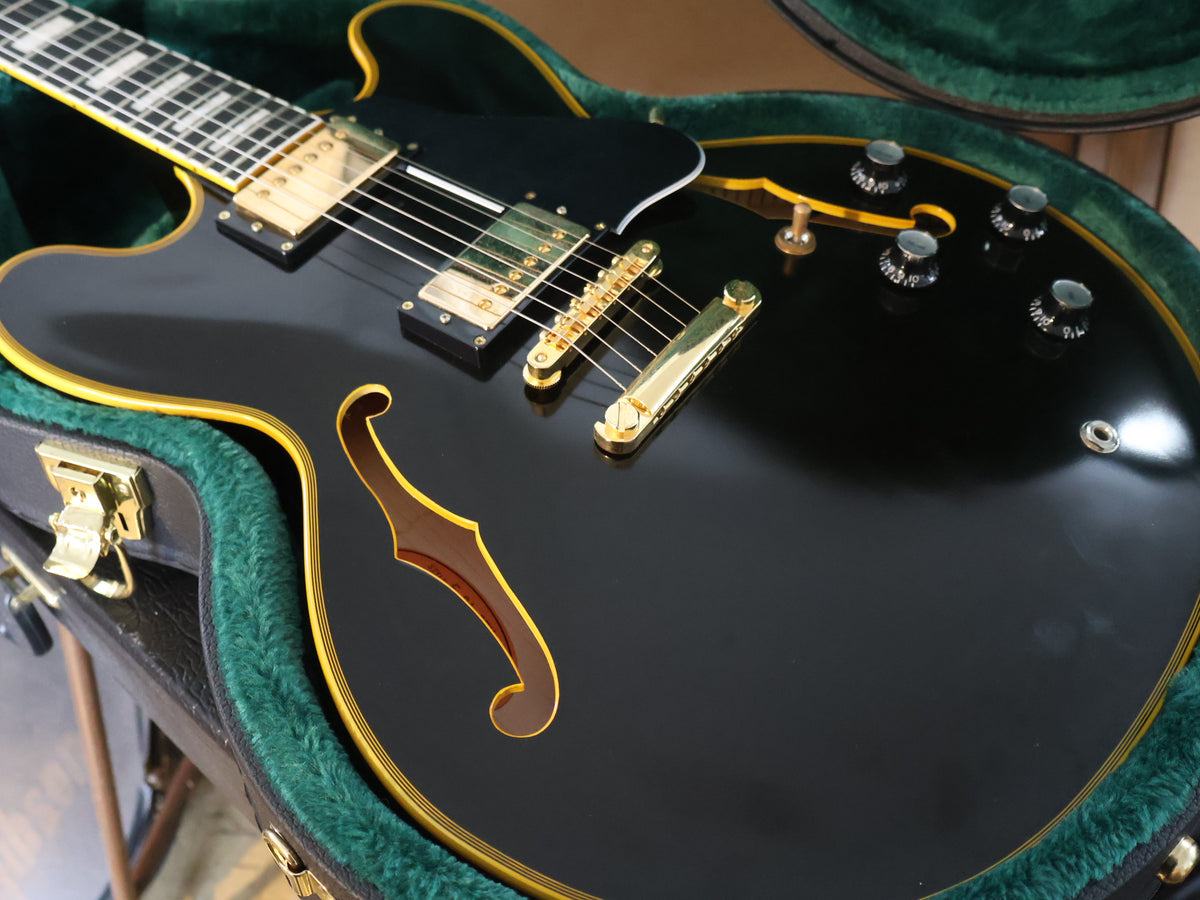2023 Edwards (by ESP Japan) E-SA-CTM ES-335 Semi Hollowbody (Black)