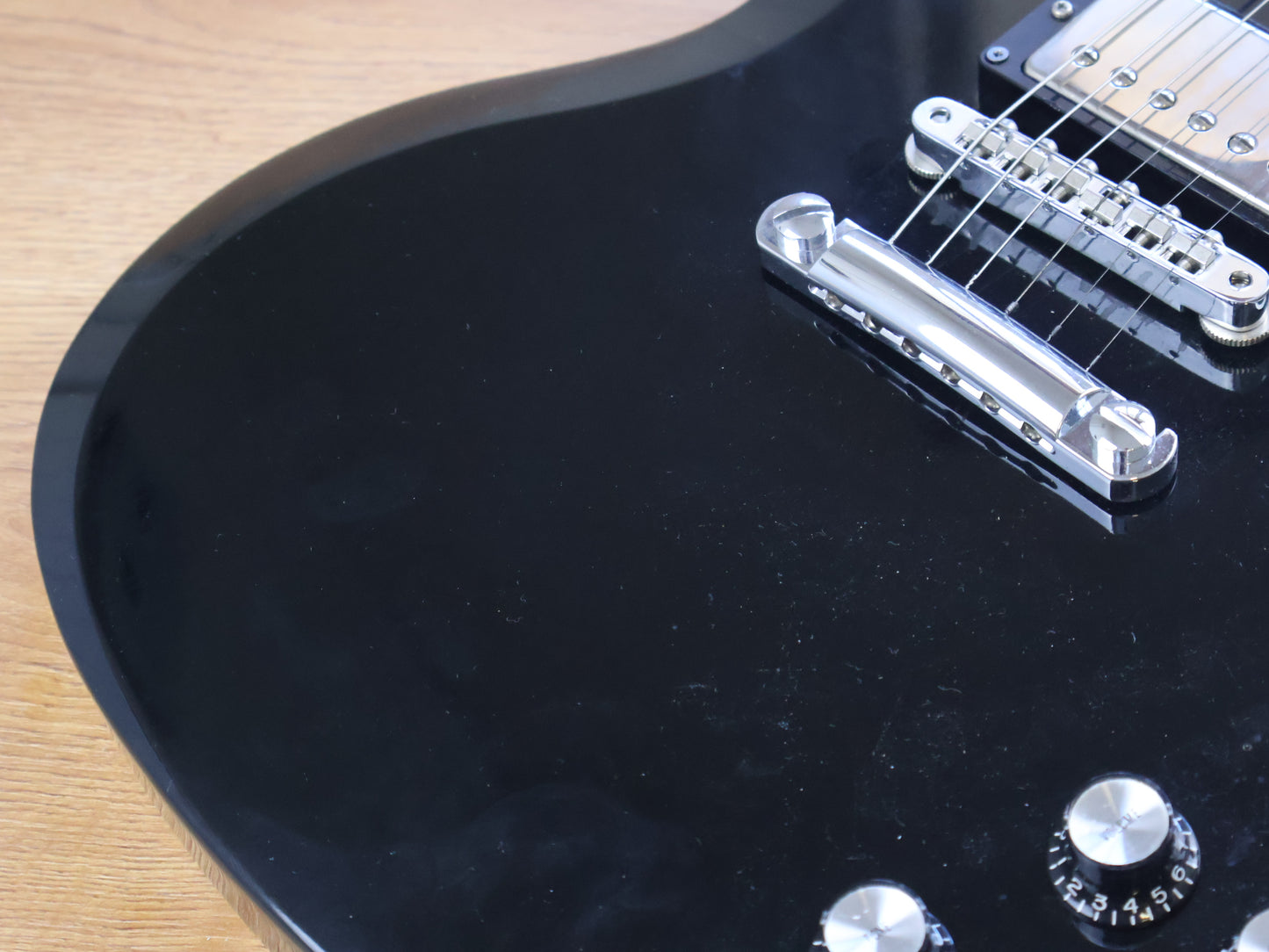 1990 Greco Japan SS-600P2 SG Double Cutaway (Black)