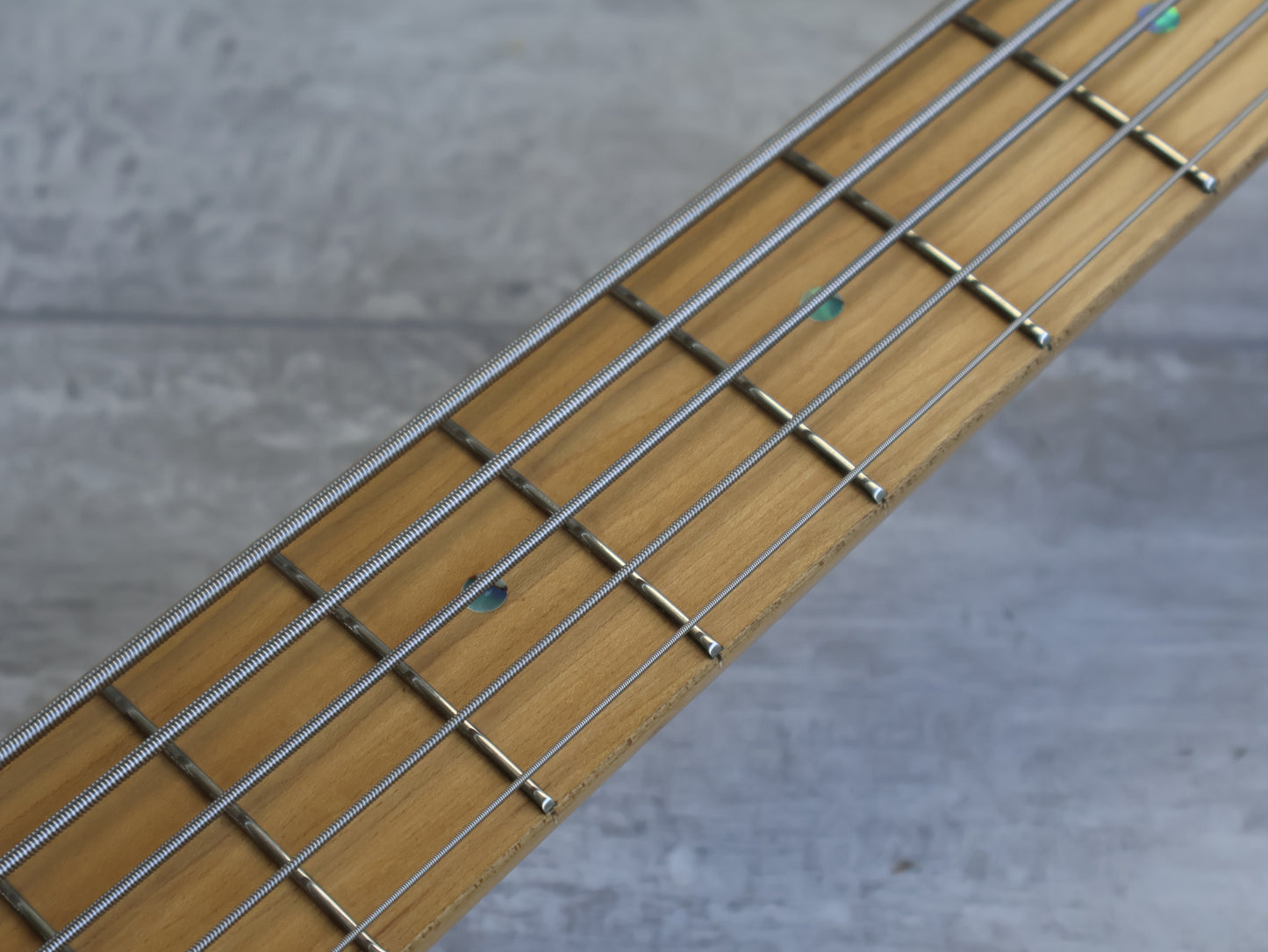 2008 Edwards Japan E-T-170BD 5-String Bass - Tetsuya Signature Model (See Thru Fiesta Red)