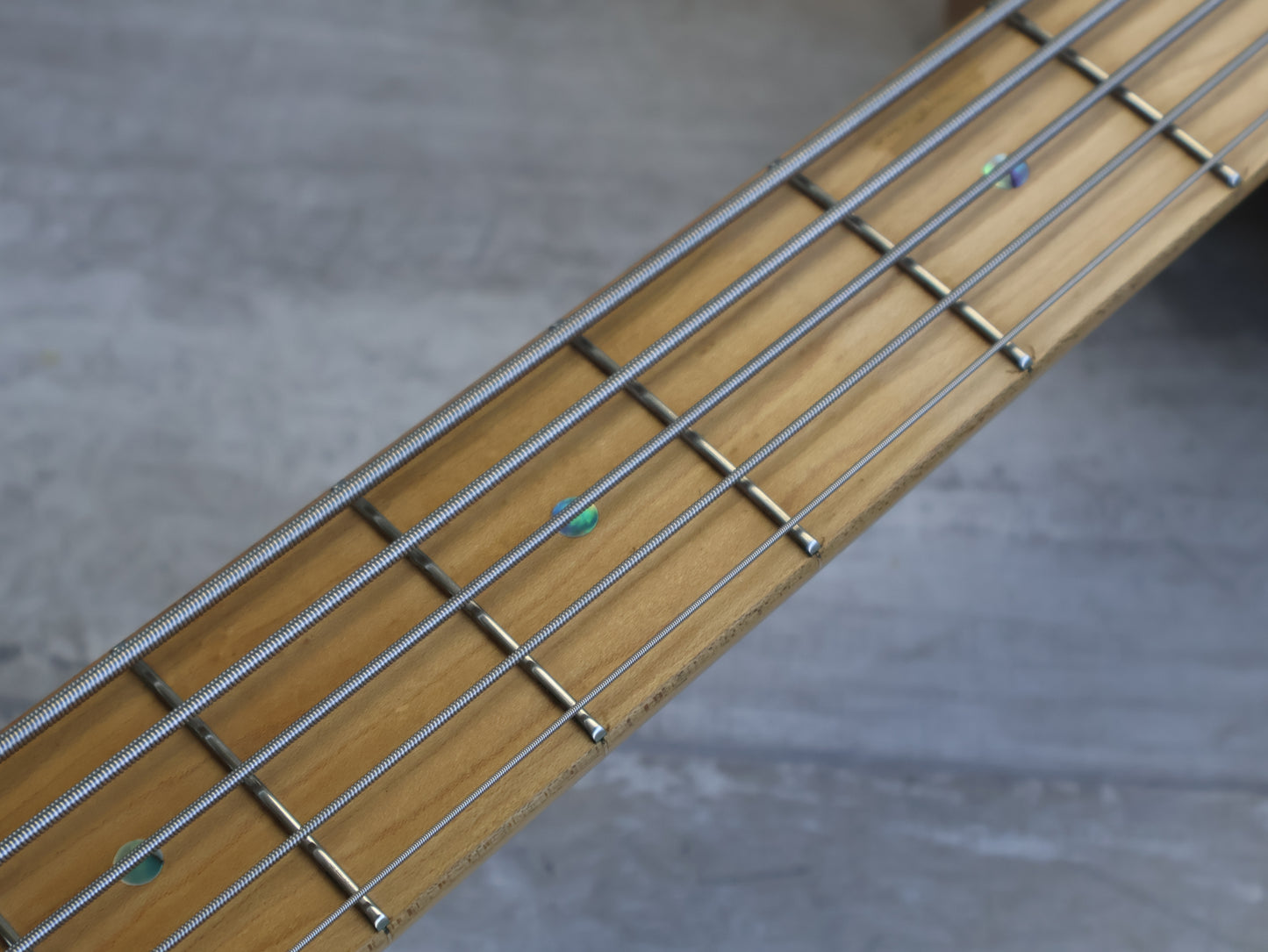 2008 Edwards Japan E-T-170BD 5-String Bass - Tetsuya Signature Model (See Thru Fiesta Red)