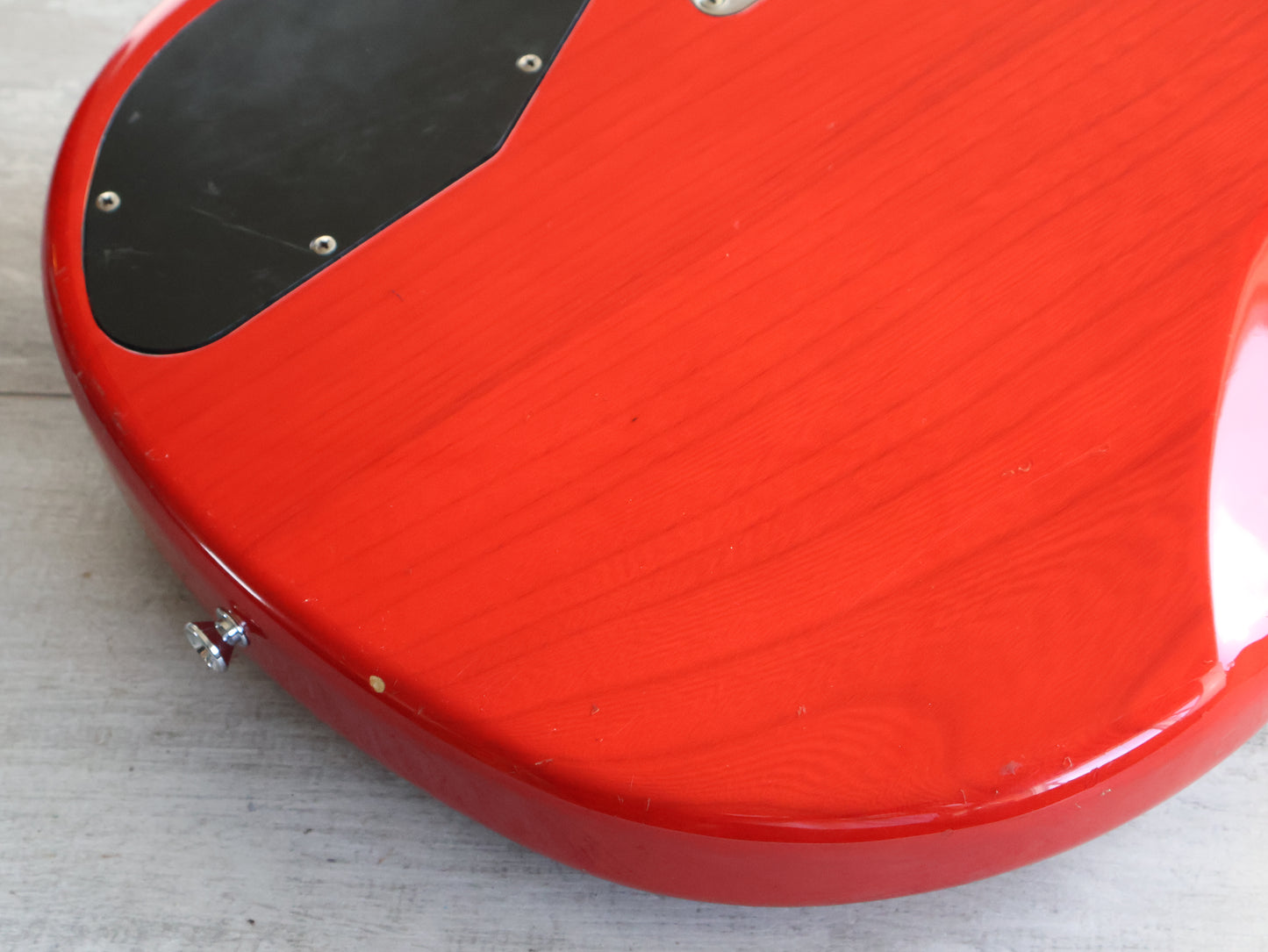 2008 Edwards Japan E-T-170BD 5-String Bass - Tetsuya Signature Model (See Thru Fiesta Red)
