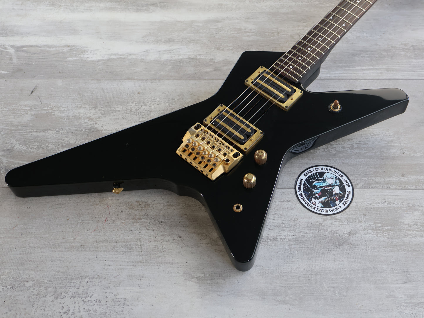 1985 Ibanez Japan DT355 Destroyer II Explorer/Star (Black)