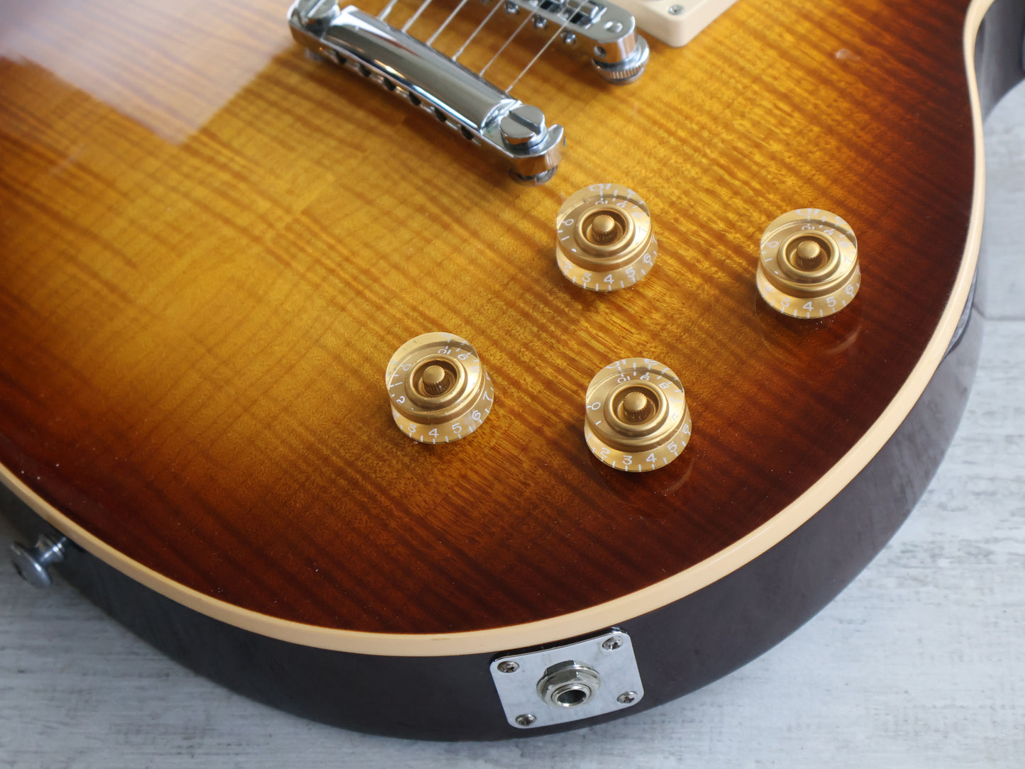 2014 Gibson USA Les Paul Standard Plus - 120th Anniversary Model (AAAA Flame Tobacco Sunburst)