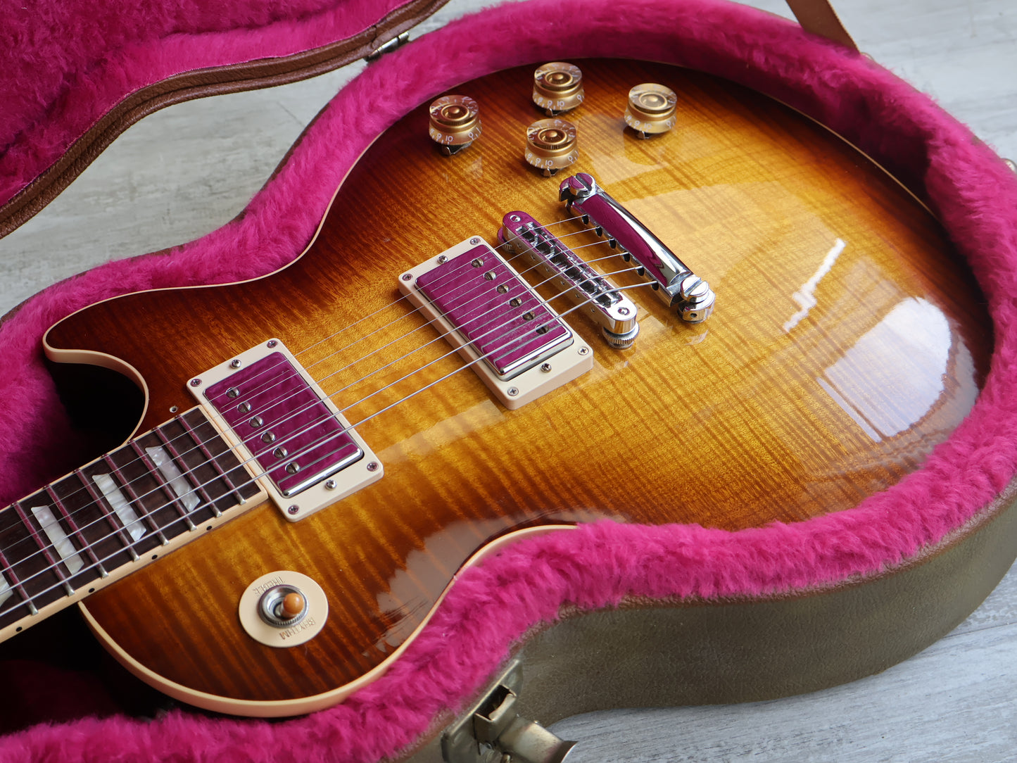 2014 Gibson USA Les Paul Standard Plus - 120th Anniversary Model (AAAA Flame Tobacco Sunburst)